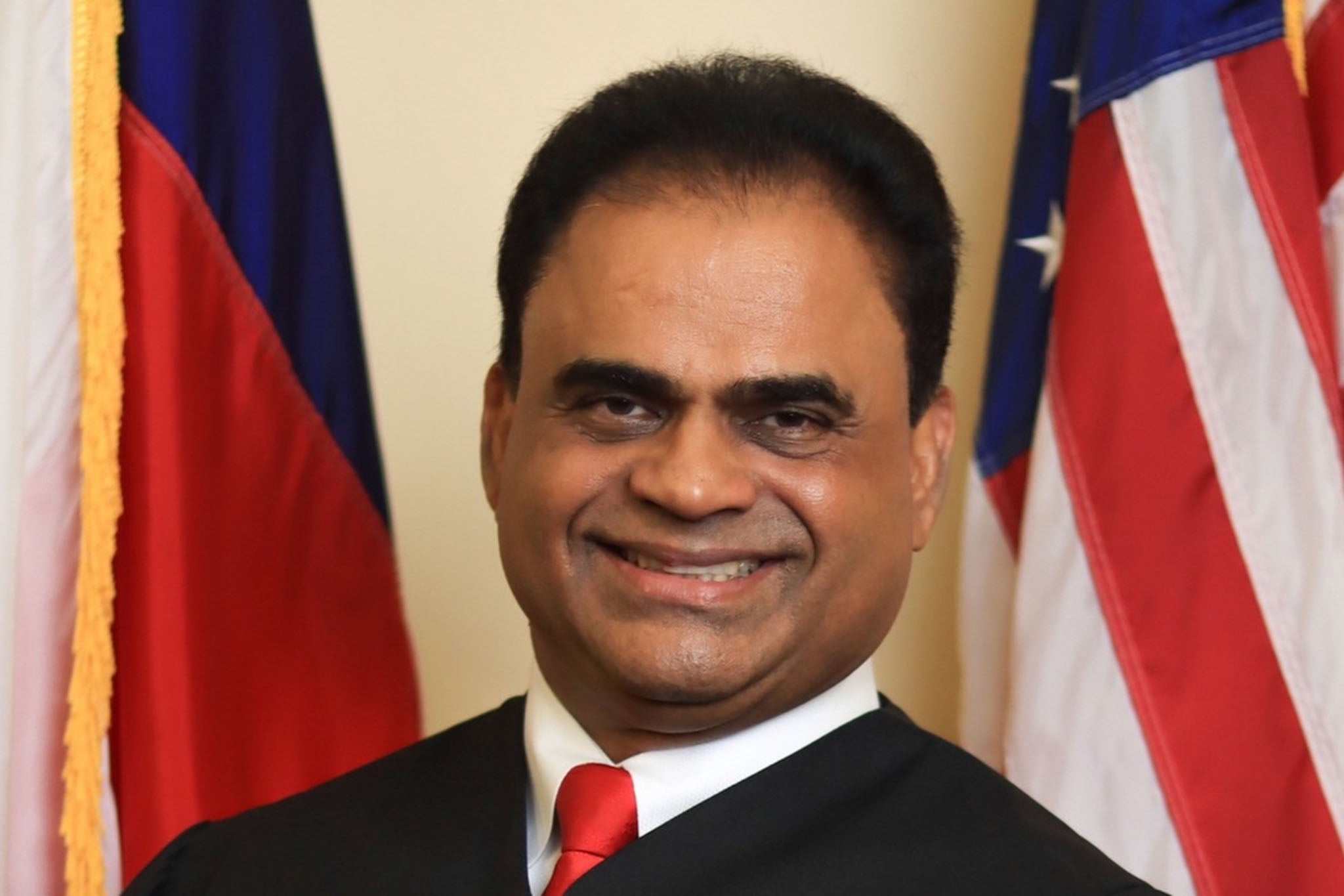 Patel also admitted to committing one of the misdemeanors along with Fort Bend County Judge KP George (pictured) in 2022, which he denies