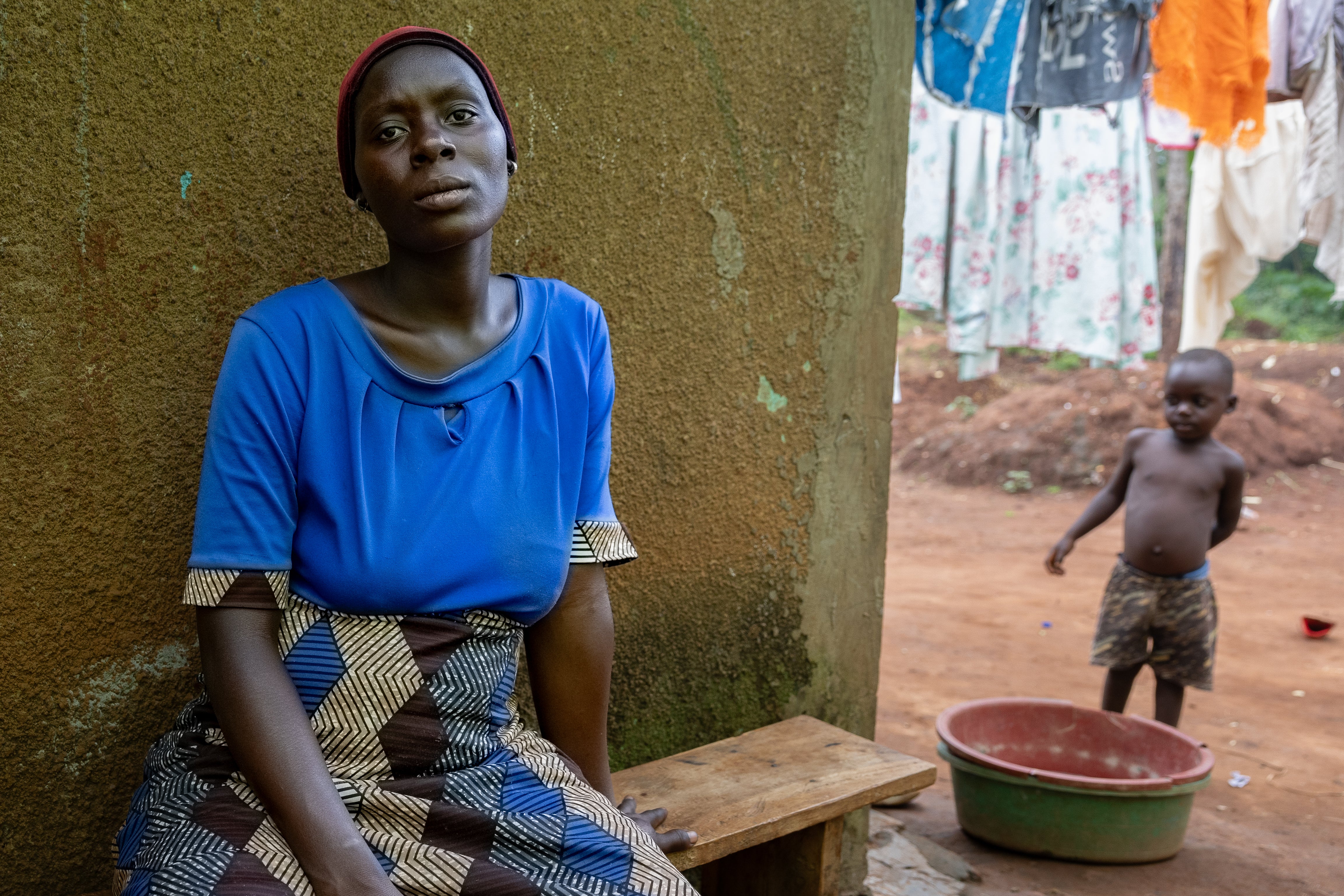 Hadja, a pregnant mother of three, is worried without her HIV medication the virus will transmit to her unborn baby – Uganda