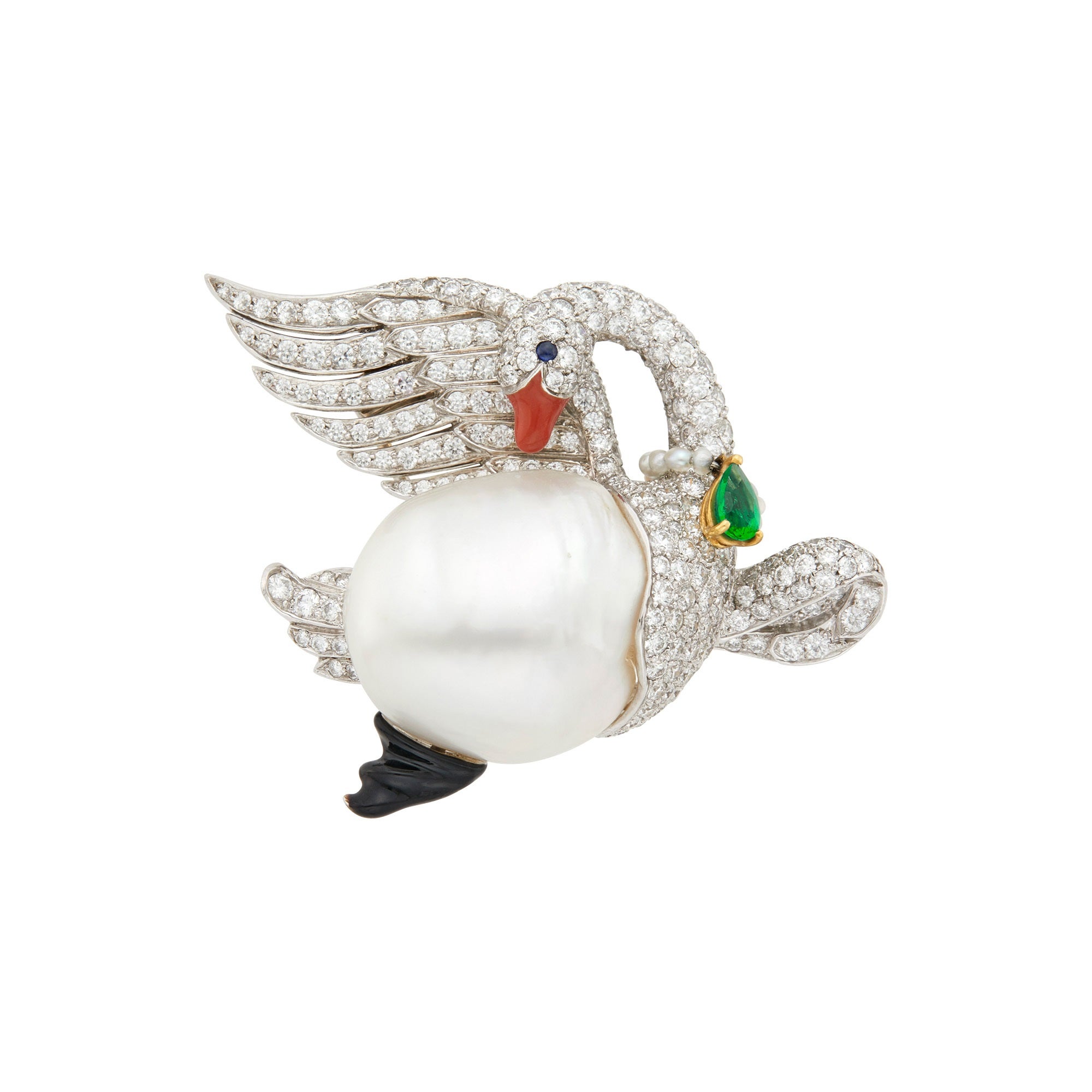 A verdura brooch designed by the author’s late husband will be sold