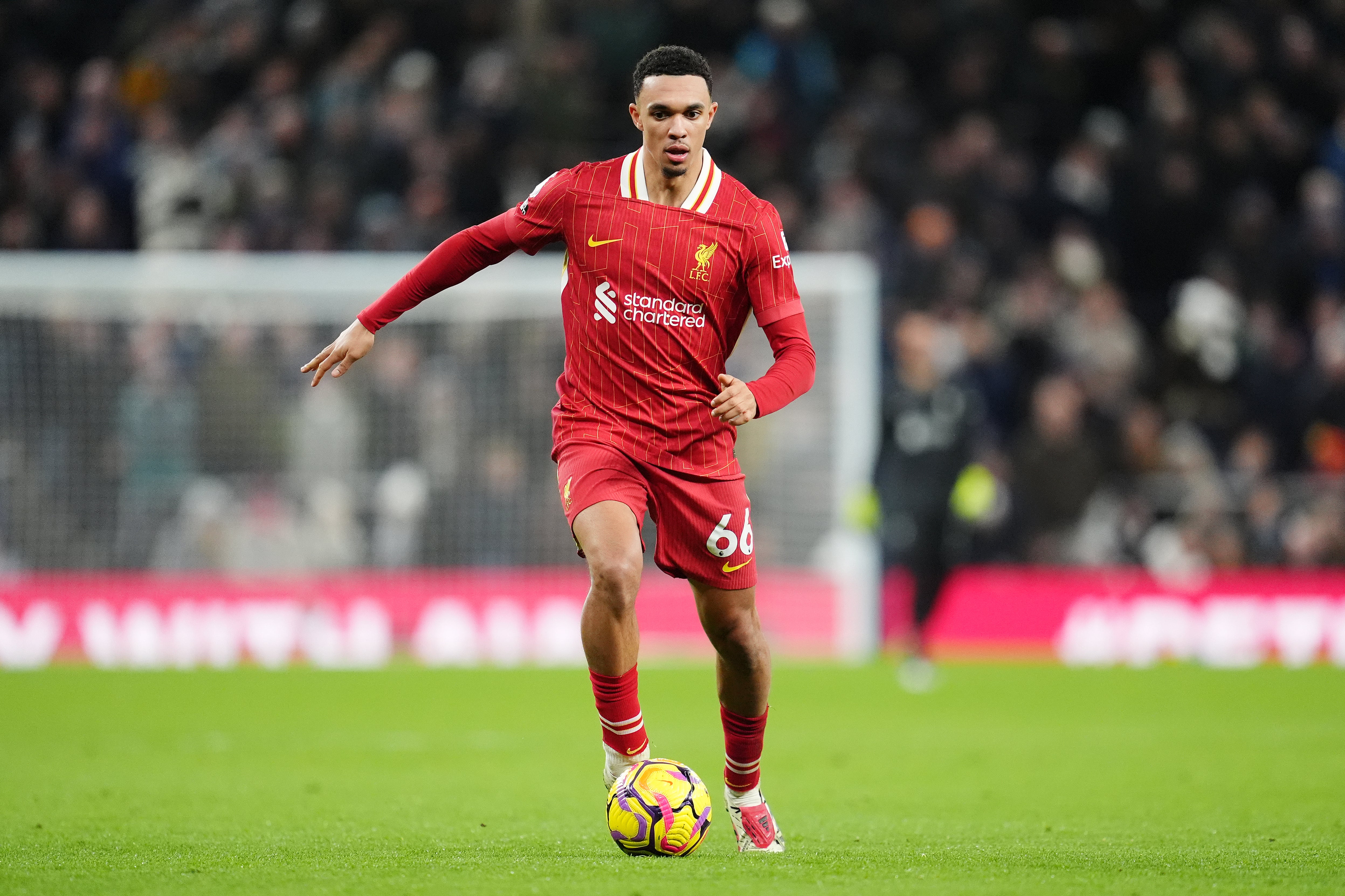 Trent Alexander-Arnold has been heavily linked with a move to Real Madrid (Adam Davy/PA)