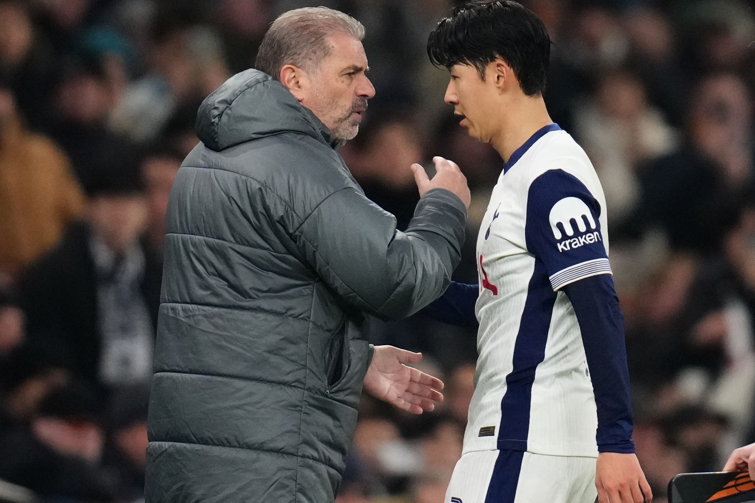 Ange Postecoglou will be without Son Heung Min in Germany