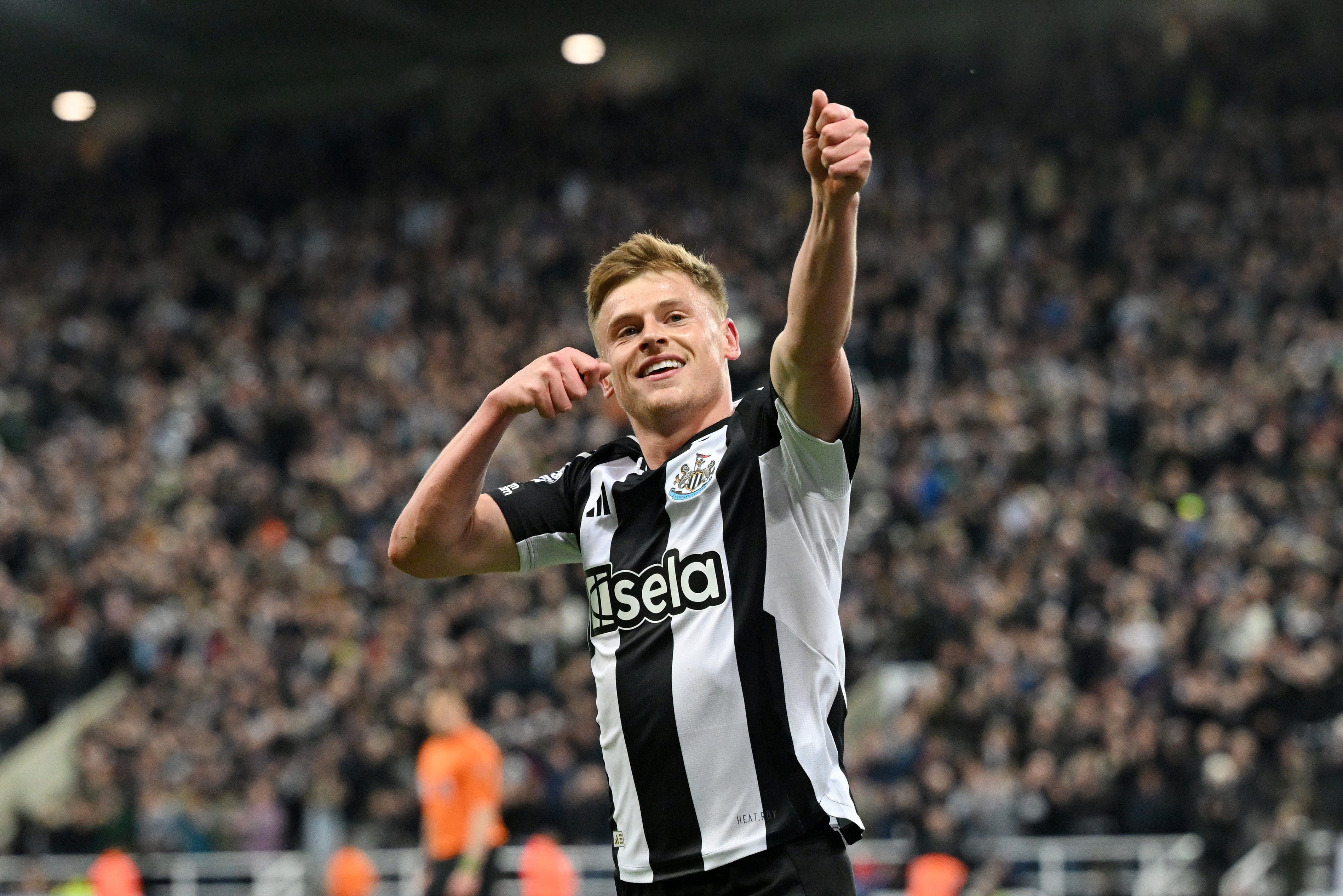 Harvey Barnes struck for Newcastle