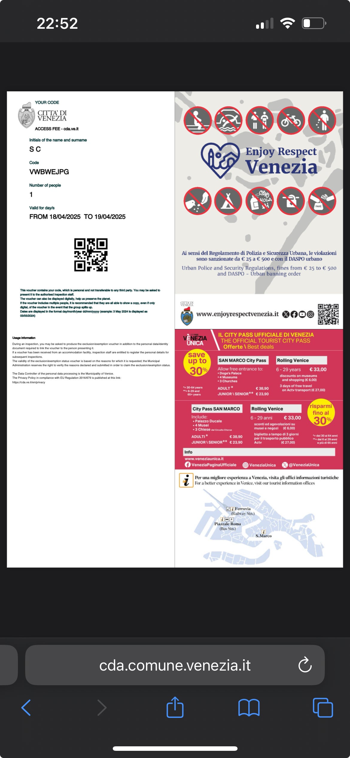 Papers please: Permit to enter Venice on Good Friday and Easter Saturday 2025