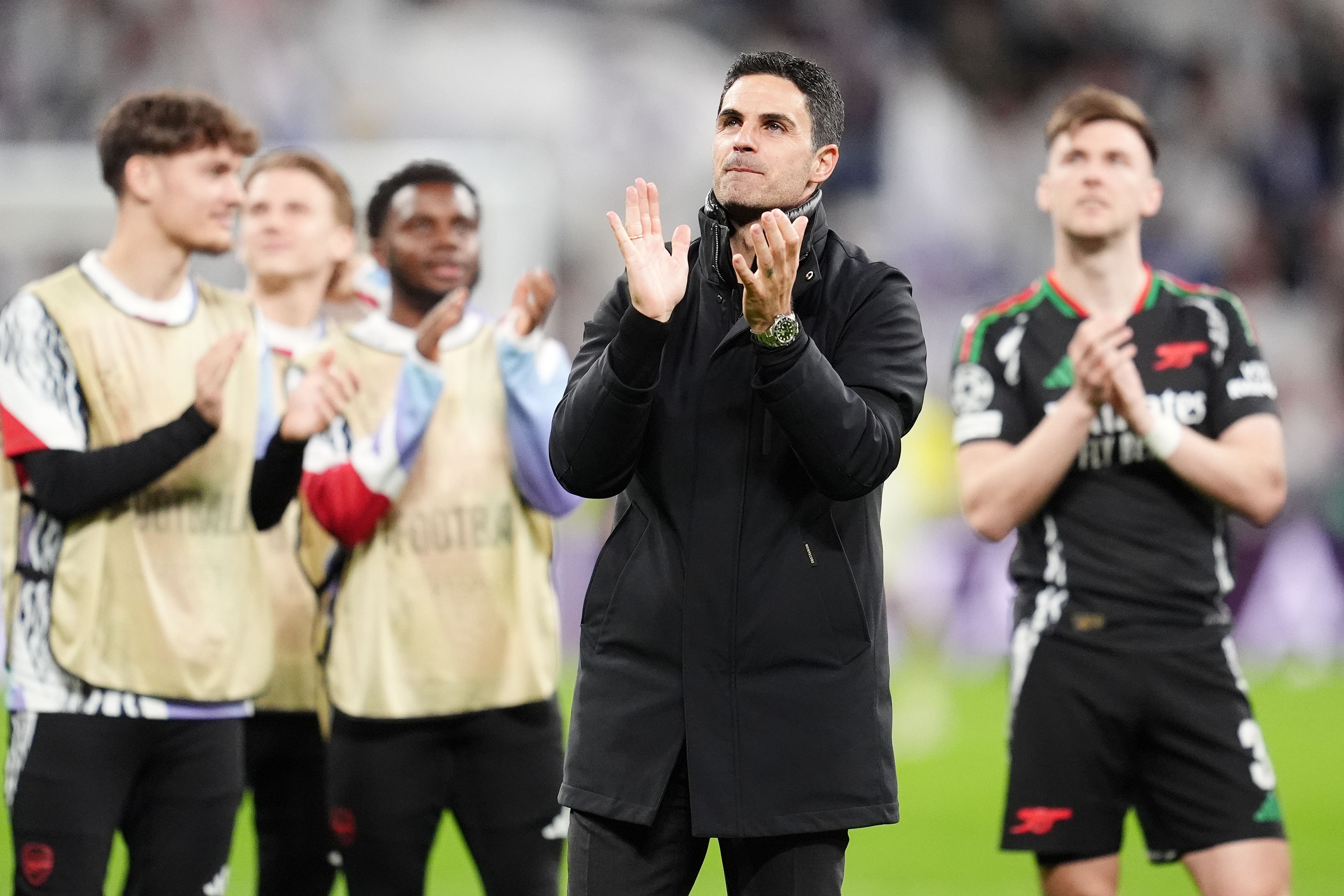 Arteta led Arsenal to victory in the Bernabeu