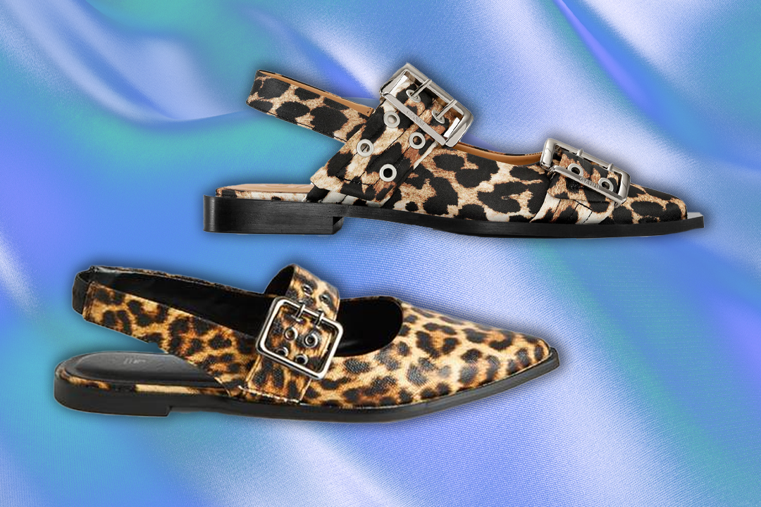 The flats boast the same distinctive look as the Copenhagen label’s pair