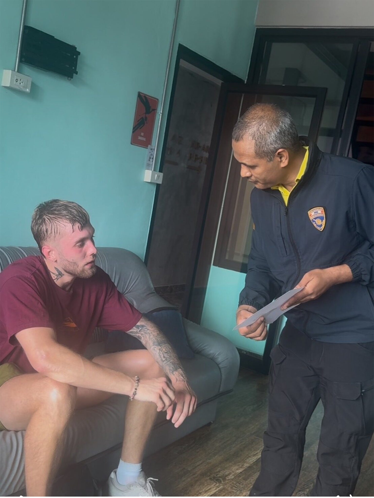 Immigration officers located the missing tourist after he was missing more than a month