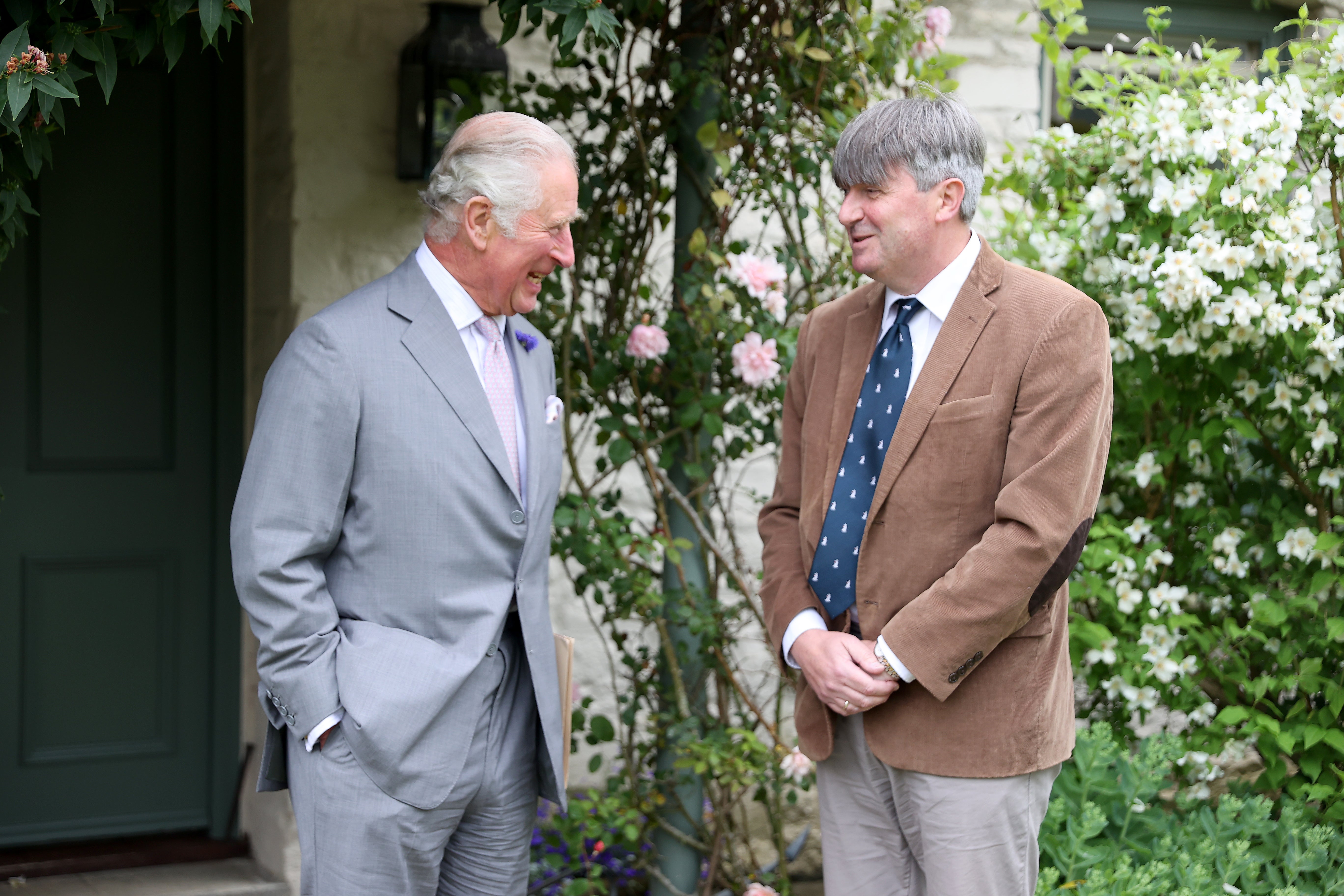 A royal acquaintance: poet laureate Simon Armitage with Prince Charles in 2021