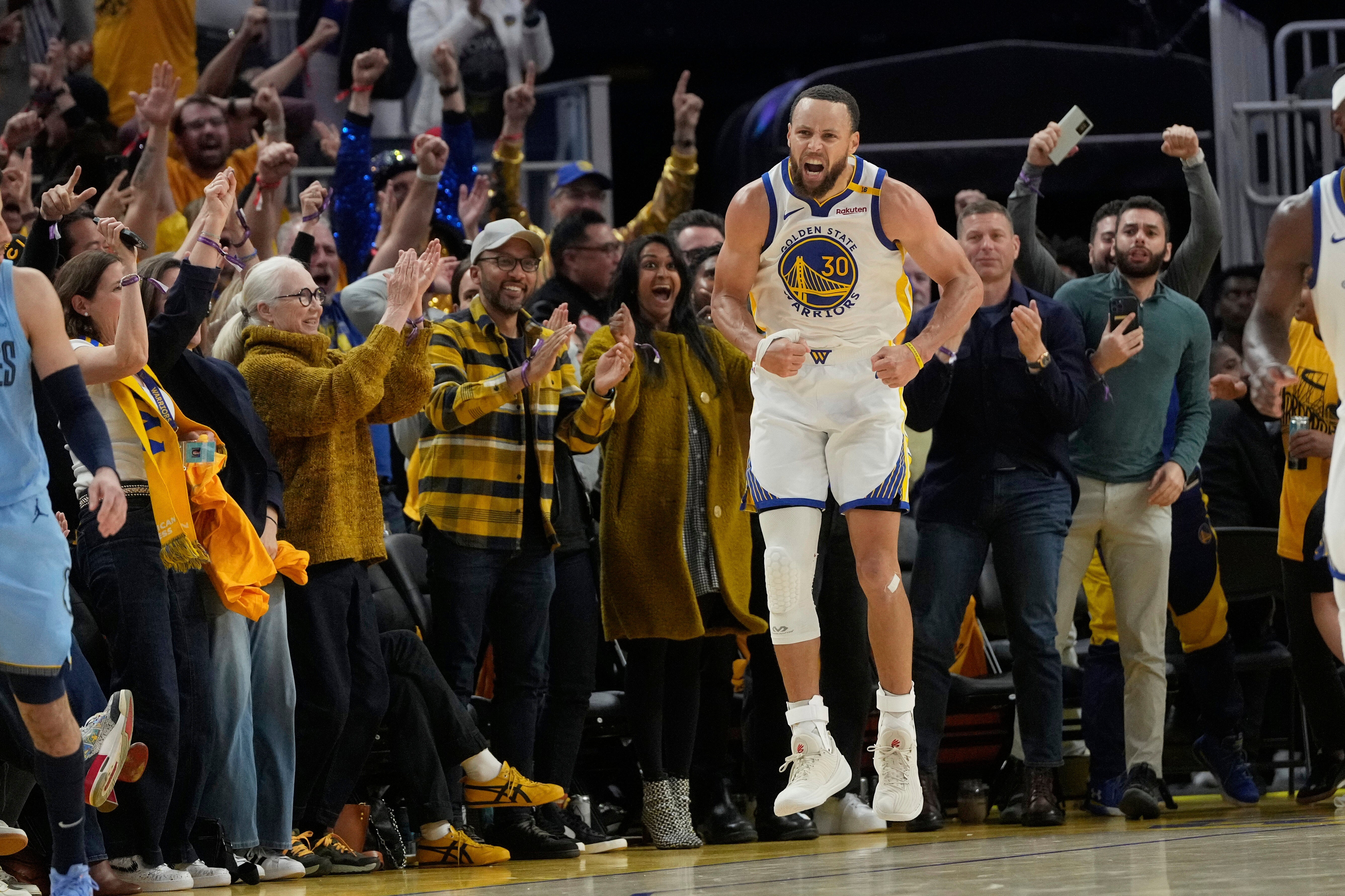 APTOPIX Grizzlies Warriors Basketball