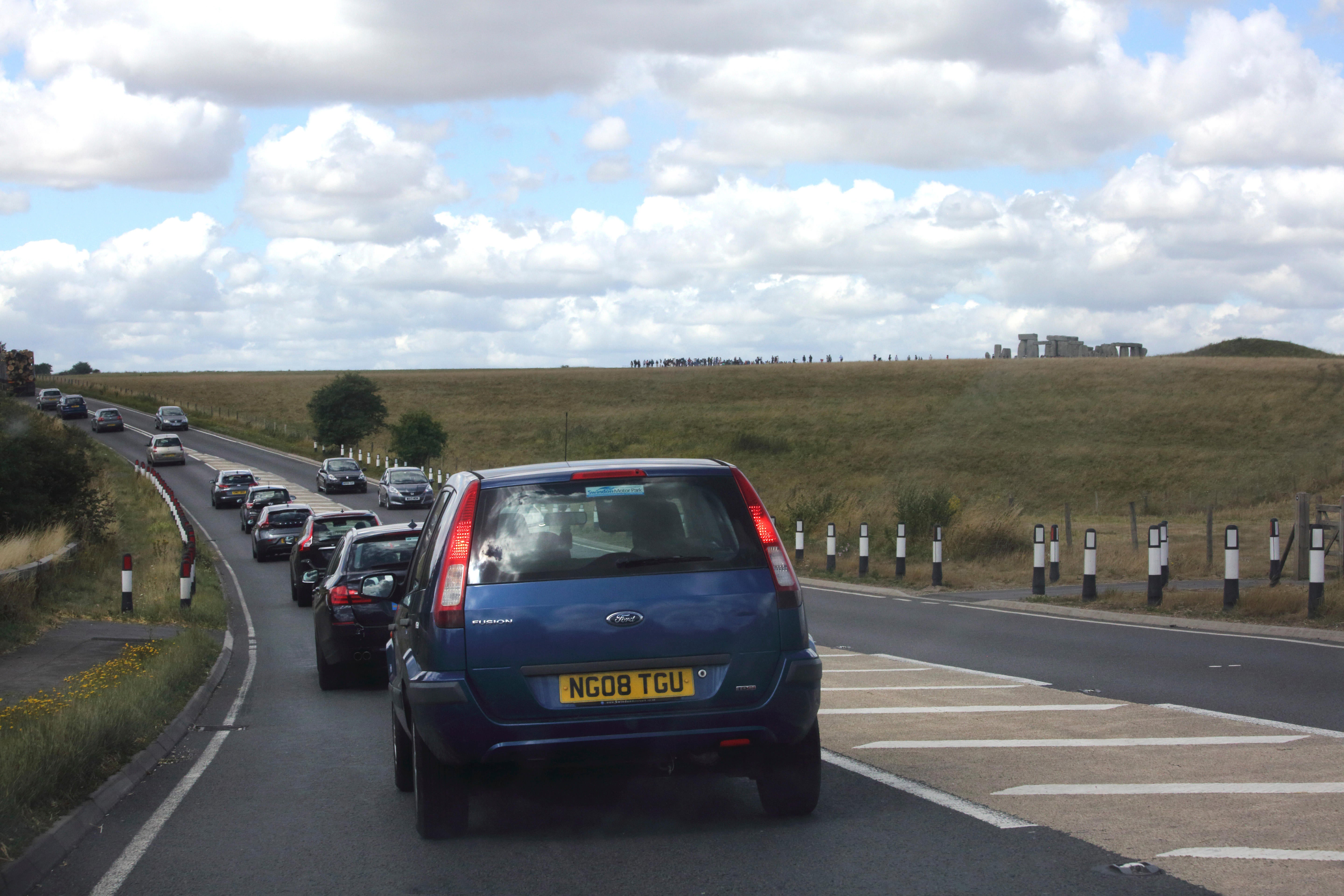 Traffic is expected on the A303 near Stonehenge in Wiltshire (Alamy/PA)