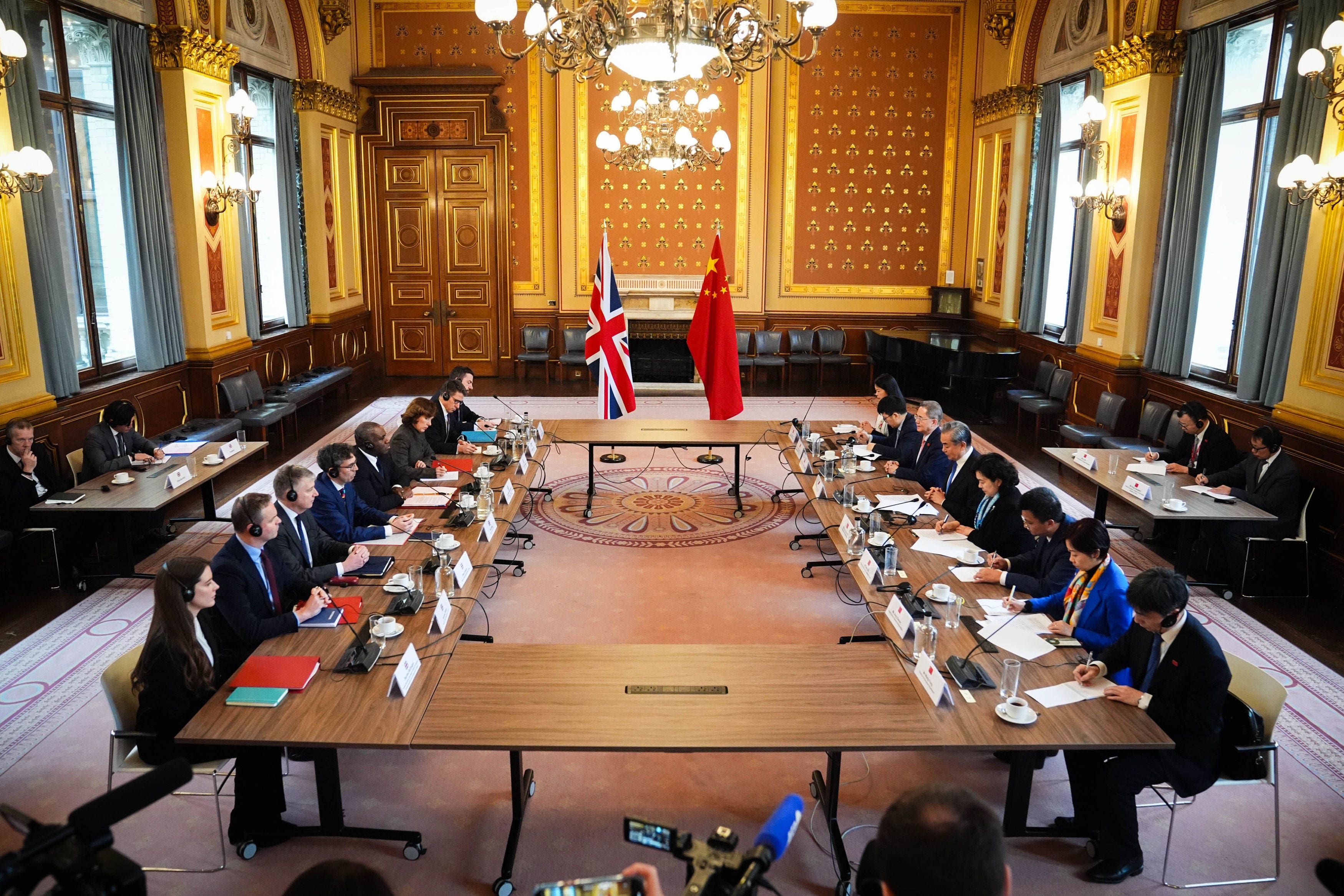 Foreign Secretary David Lammy met his Chinese counterpart Wang Yi earlier this year (James Manning/PA)