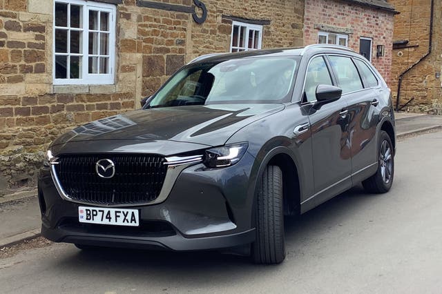 <p>King of the road: The CX-80 is built to handle large families</p>