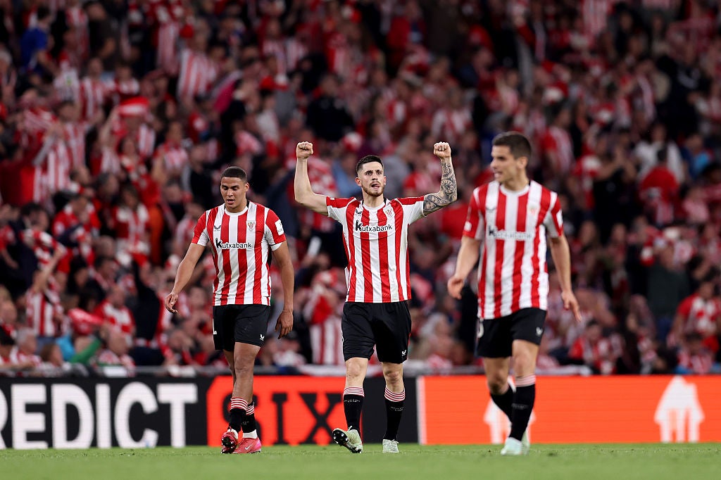 Oihan Sancet scored from the spot to put Athletic ahead