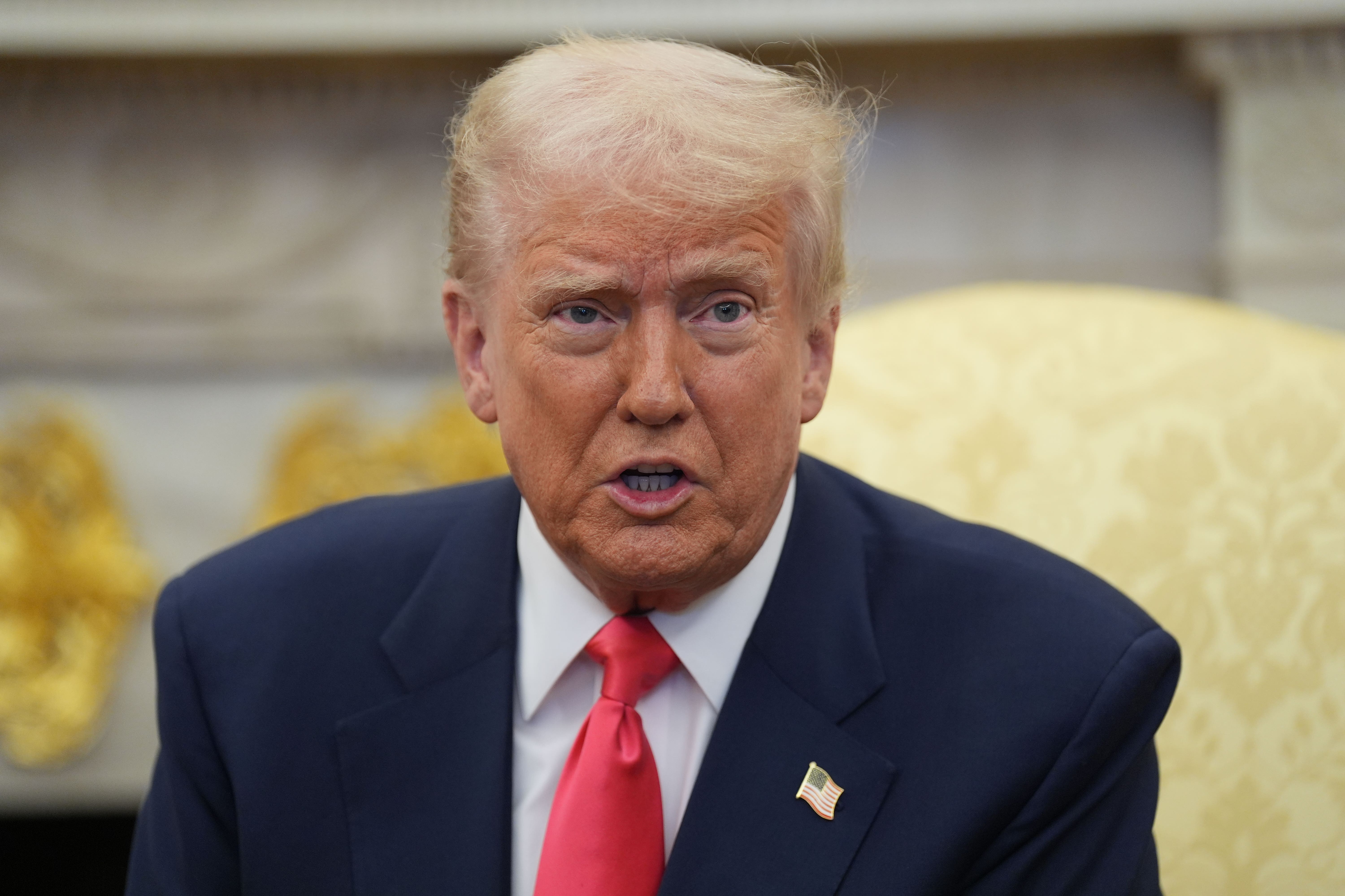 US President Donald Trump suggested he could visit the UK in September (Niall Carson/PA)