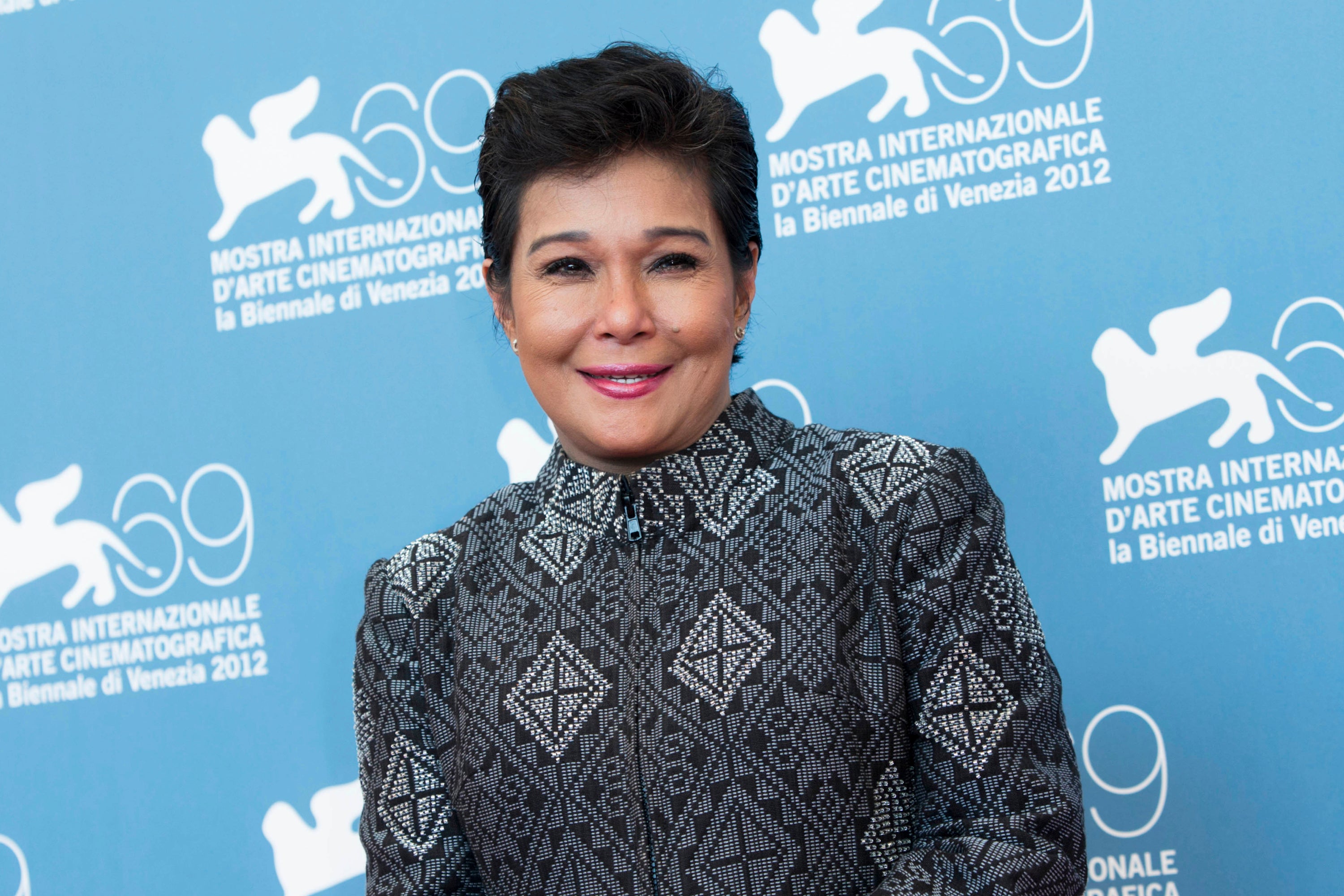 Actress Nora Aunor appears during the photo call for the film Sinapupunan