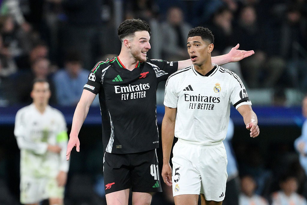 Declan Rice dominated the midfield against England team-mate Jude Bellingham