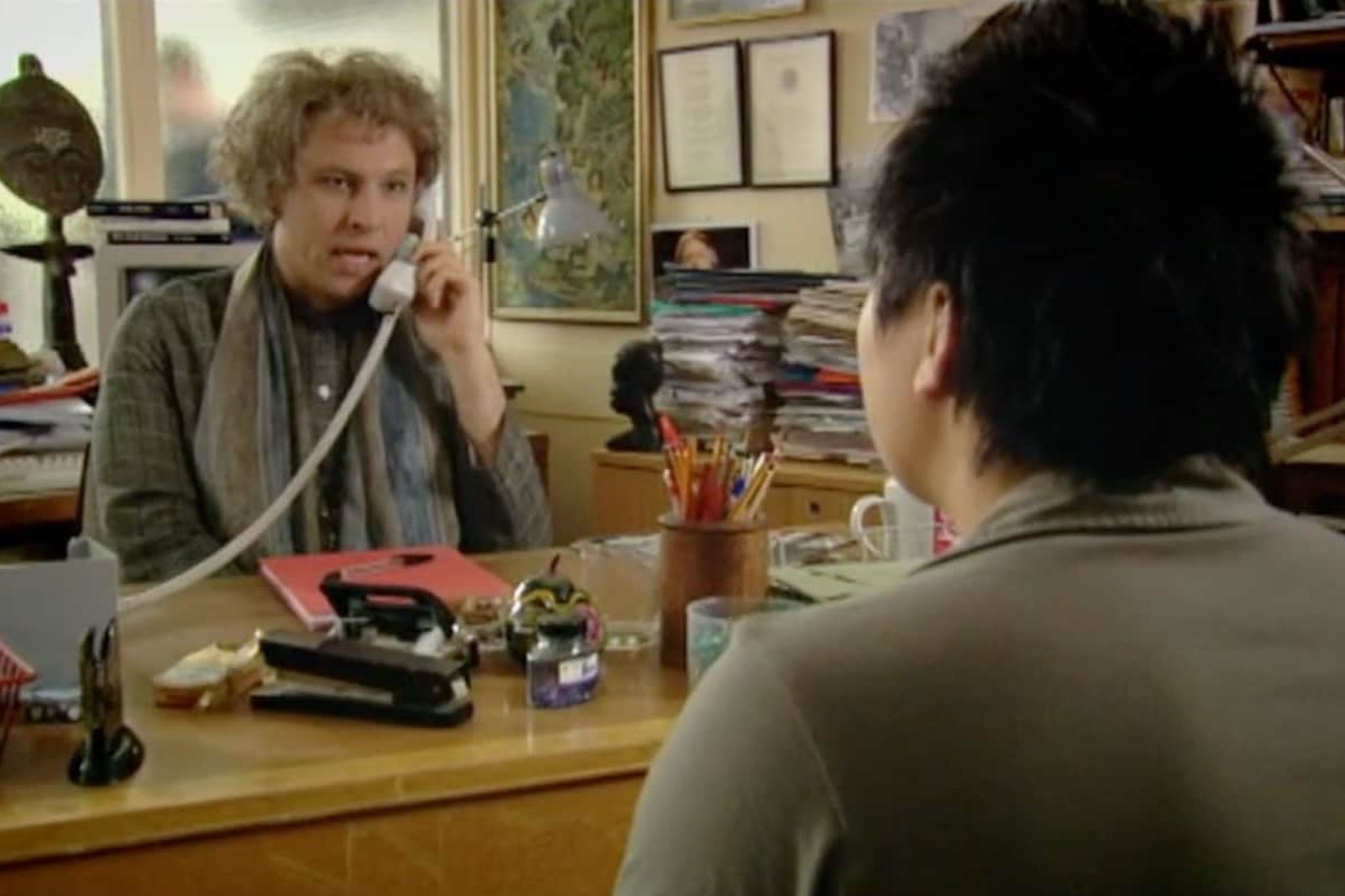 Ofcom drew the line at this skit in which Walliams’s character describes an Asian student as having ‘yellowish skin and a slight smell of soy sauce’