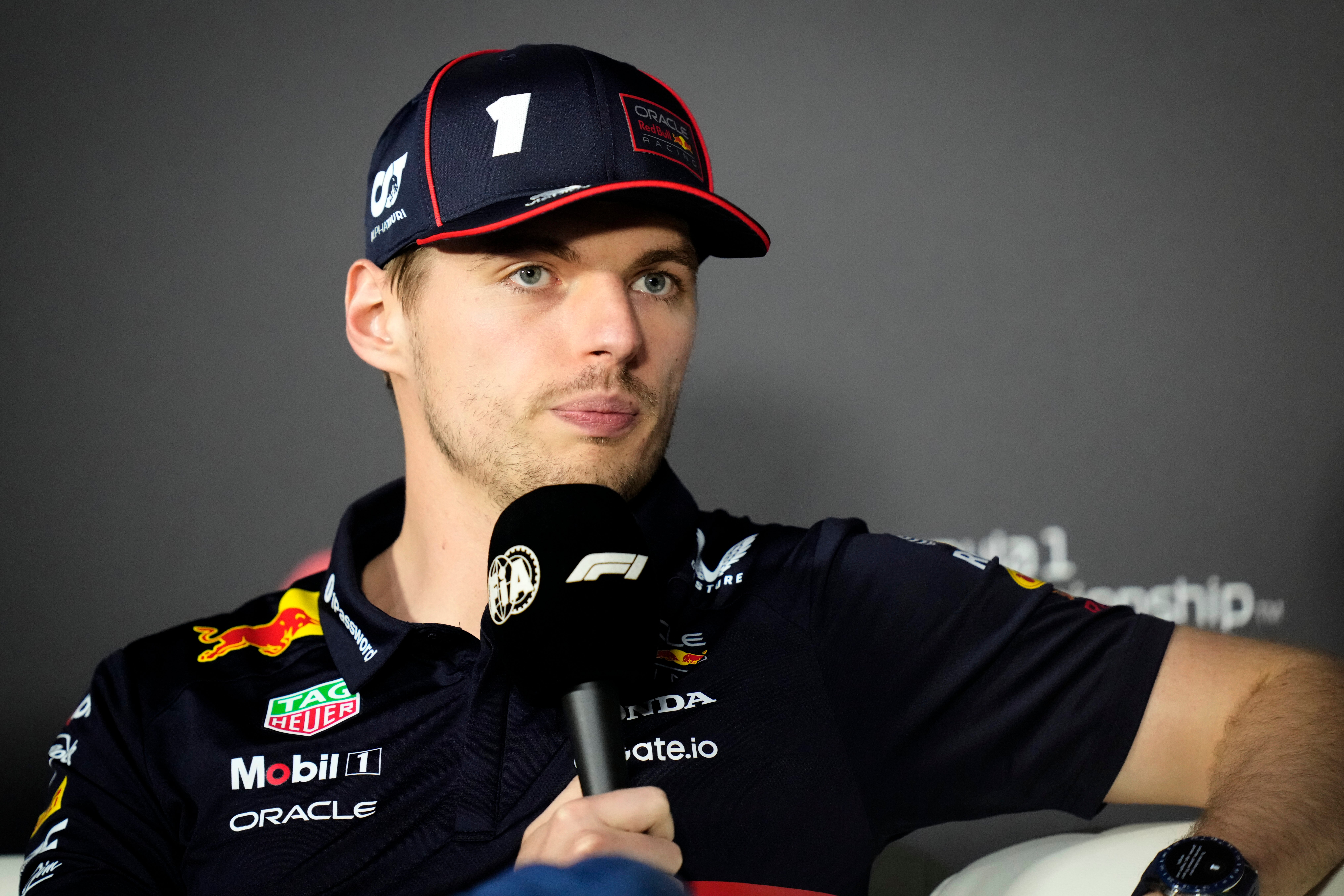 Verstappen’s future has dominated headlines at the Saudi Arabian Grand Prix (Darko Bandic/AP)