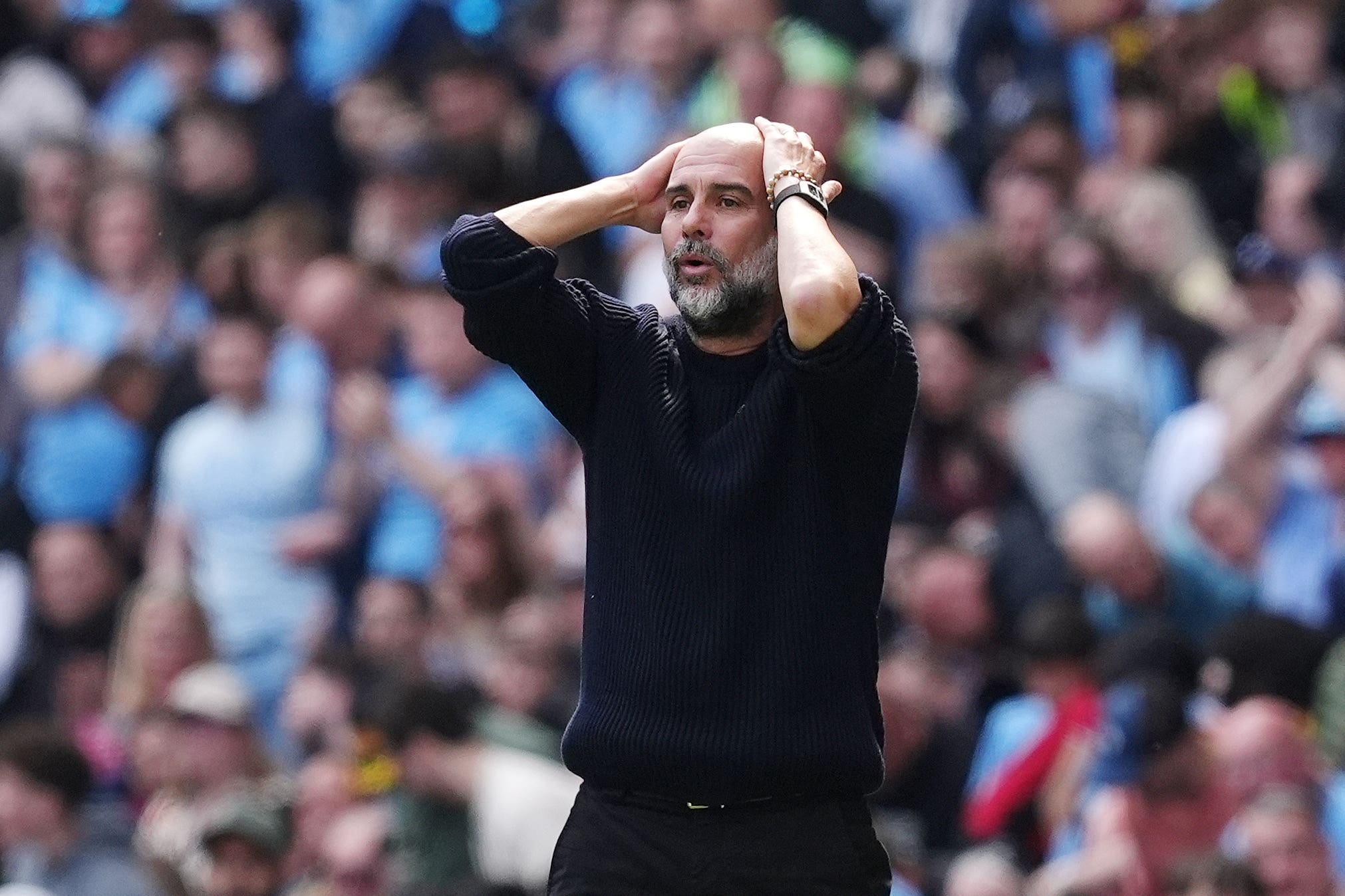 Manchester City manager Pep Guardiola fears transfer targets might look elsewhere (Martin Rickett/PA)