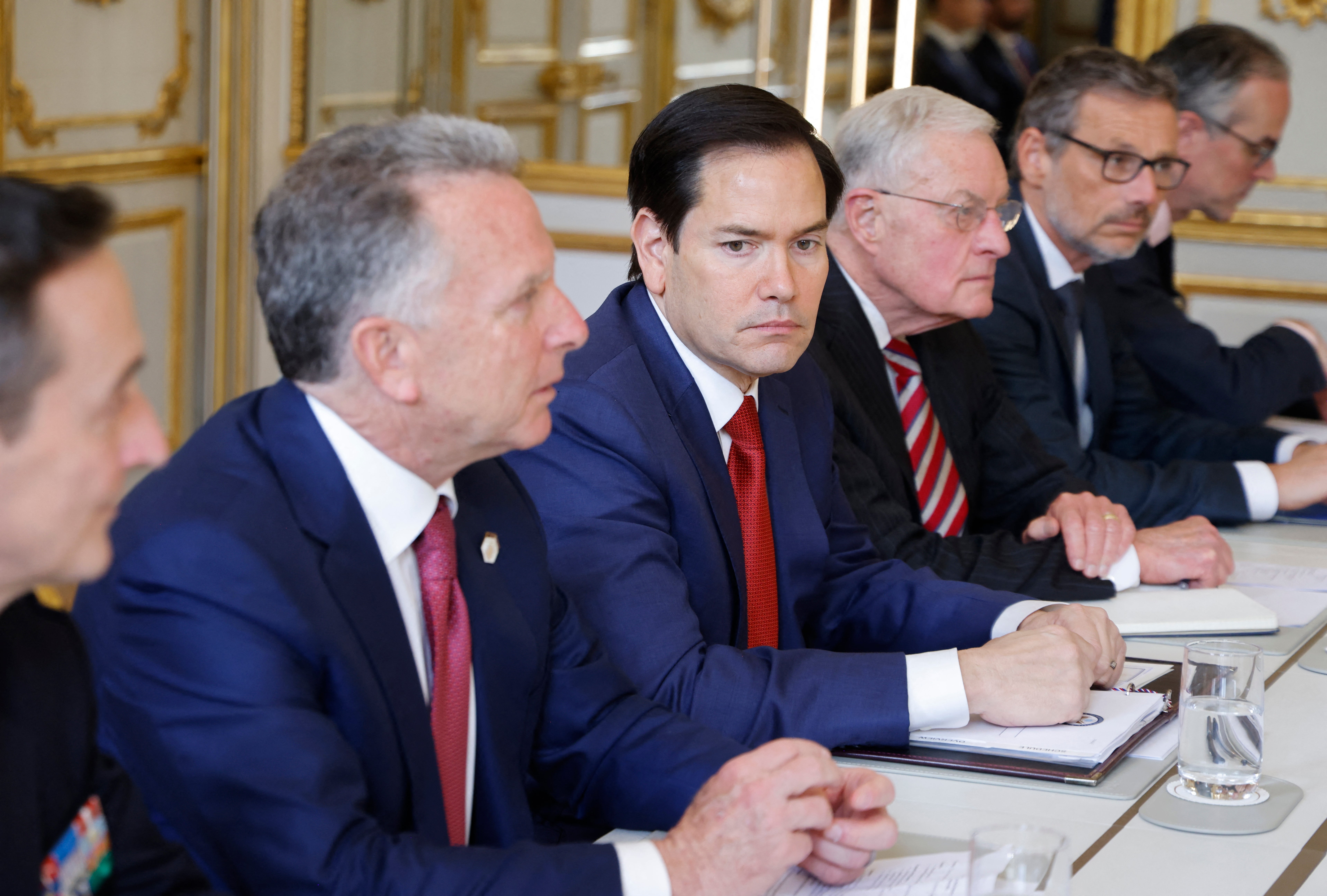 Marco Rubio, centre right and Steve Witkoff, centre left have led the US efforts towards peace in Ukraine