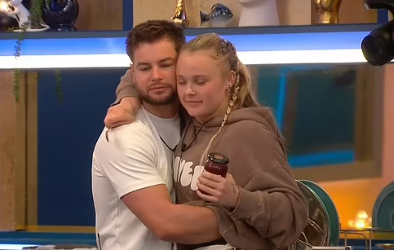 Hughes and Siwa raised eyebrows with their tactile relationship throughout the ITV competition