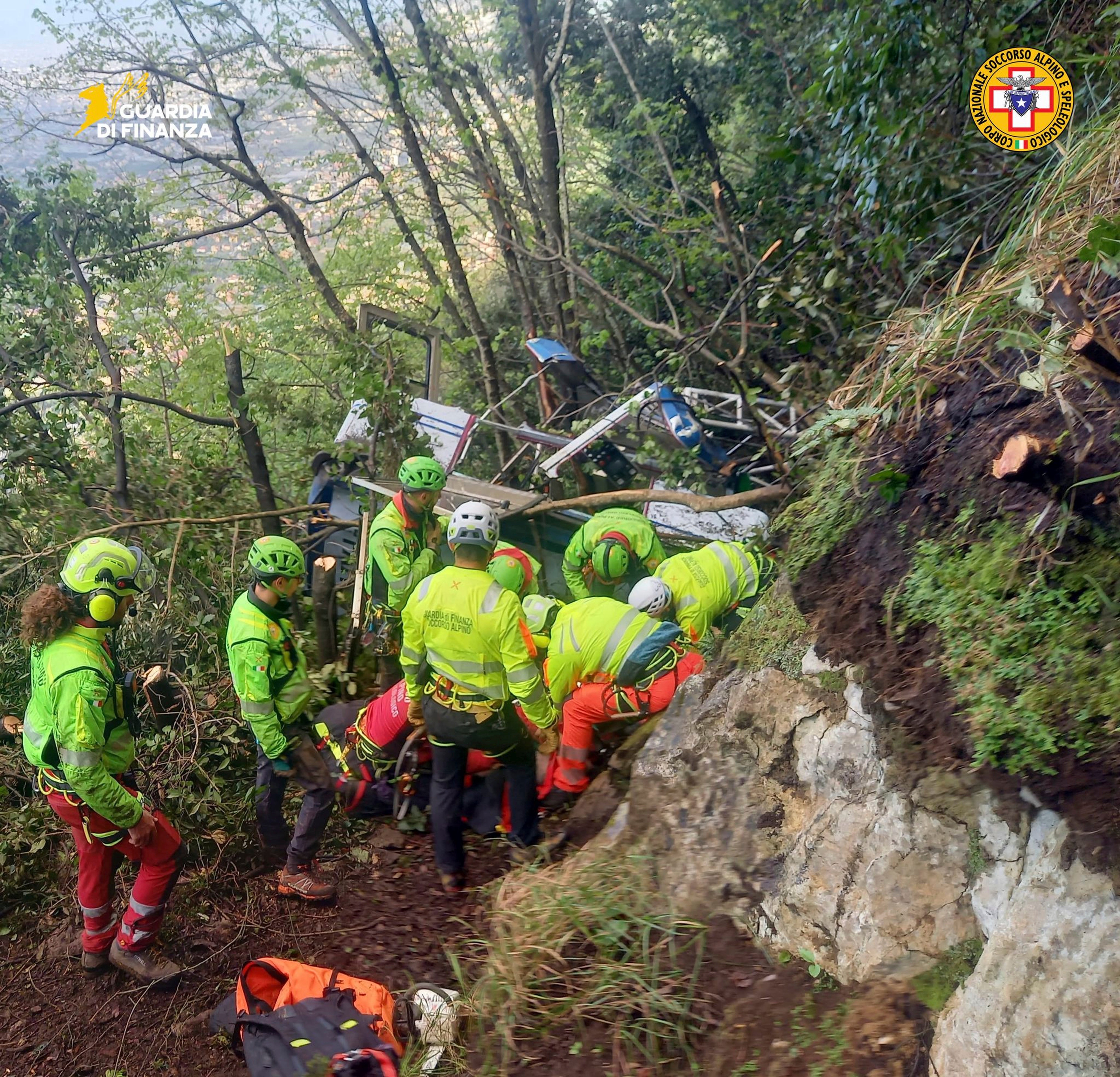 Rescuers at the scene