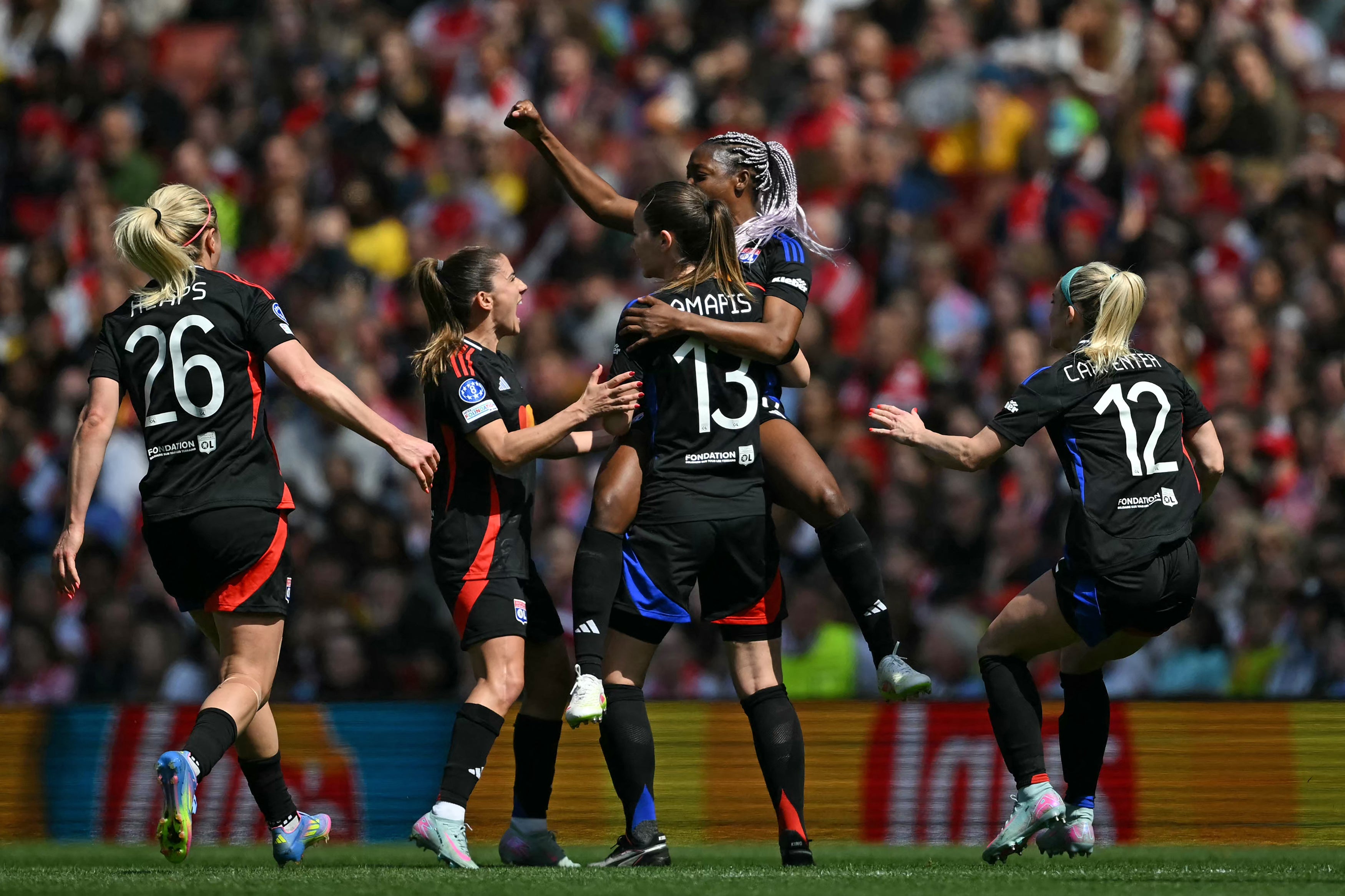 Diani struck on the break to give Lyon a first-half lead