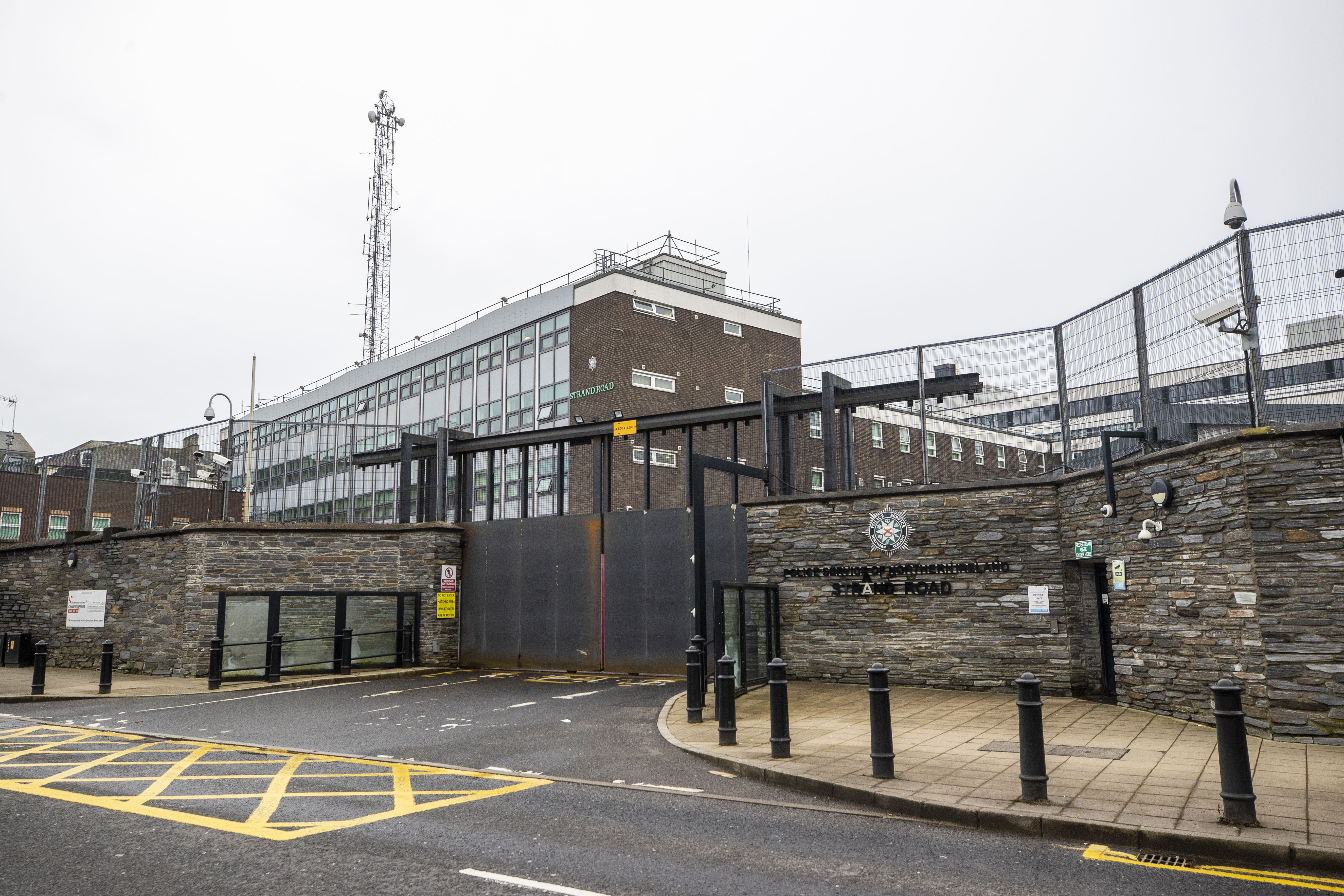 Strand Road Police Service of Northern Ireland (PSNI) station in Derry City in Northern Ireland (Liam McBurney/PA)