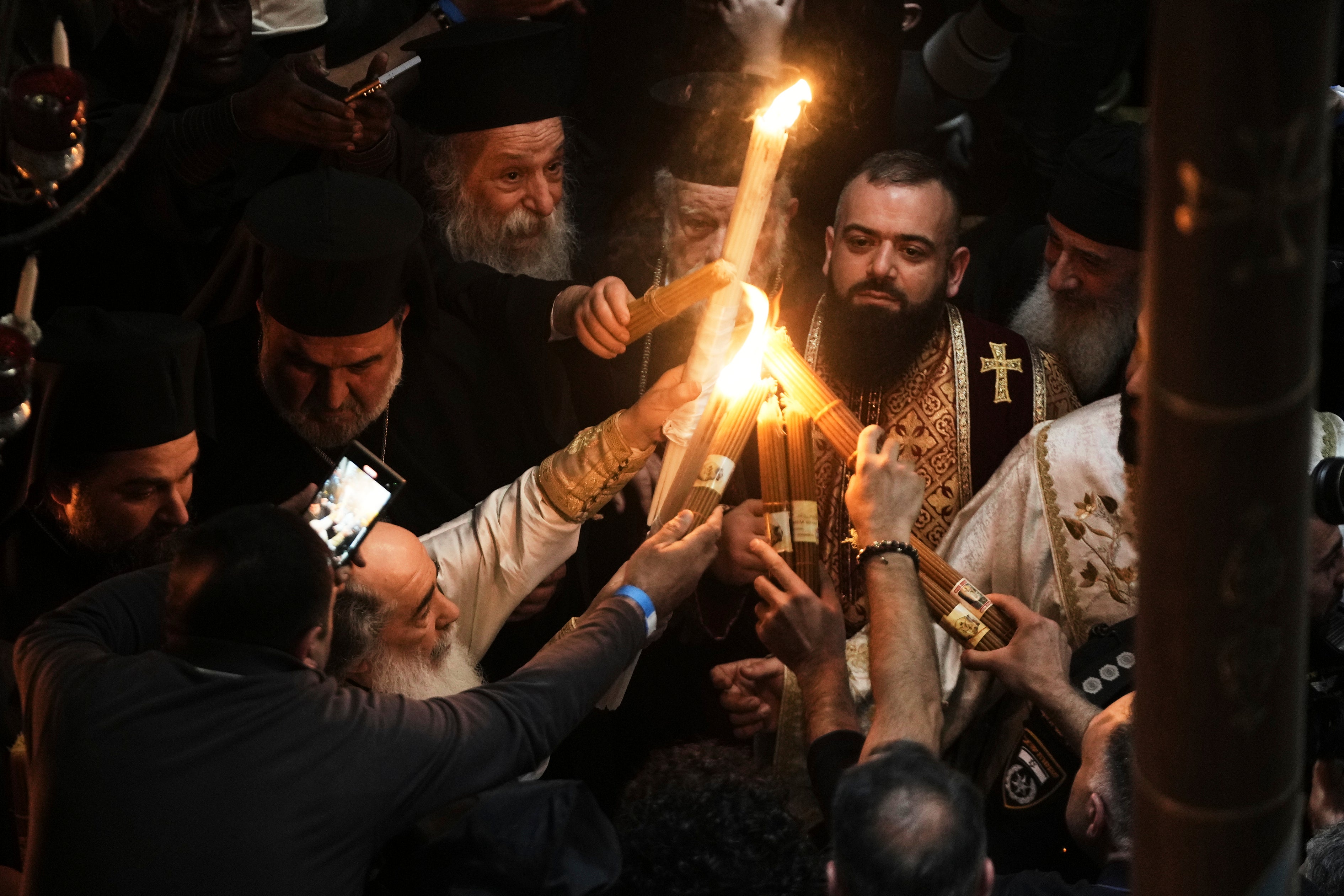 Israel Palestinians Holy Fire