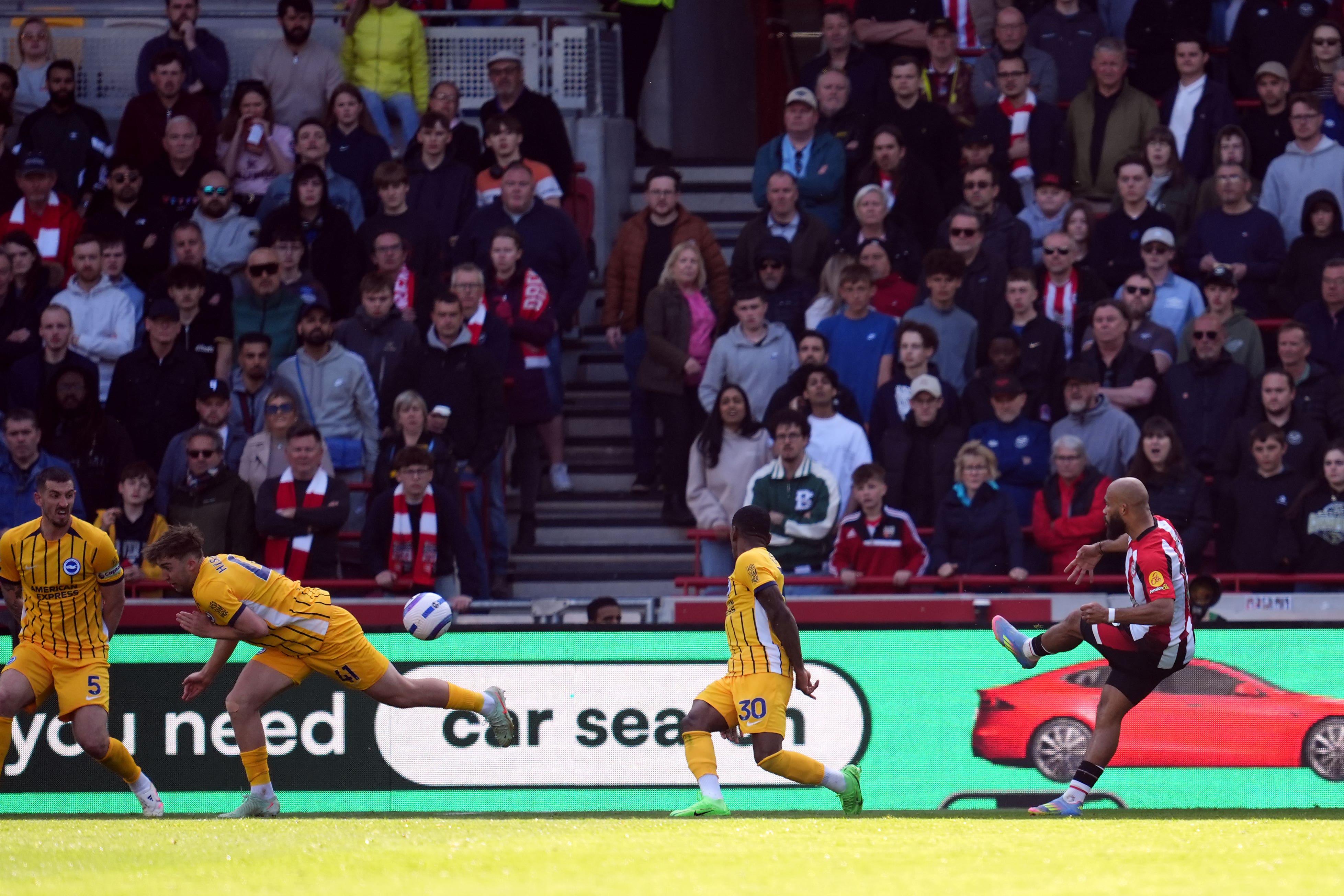 Bryan Mbeumo scored twice as Brentford beat Brighton