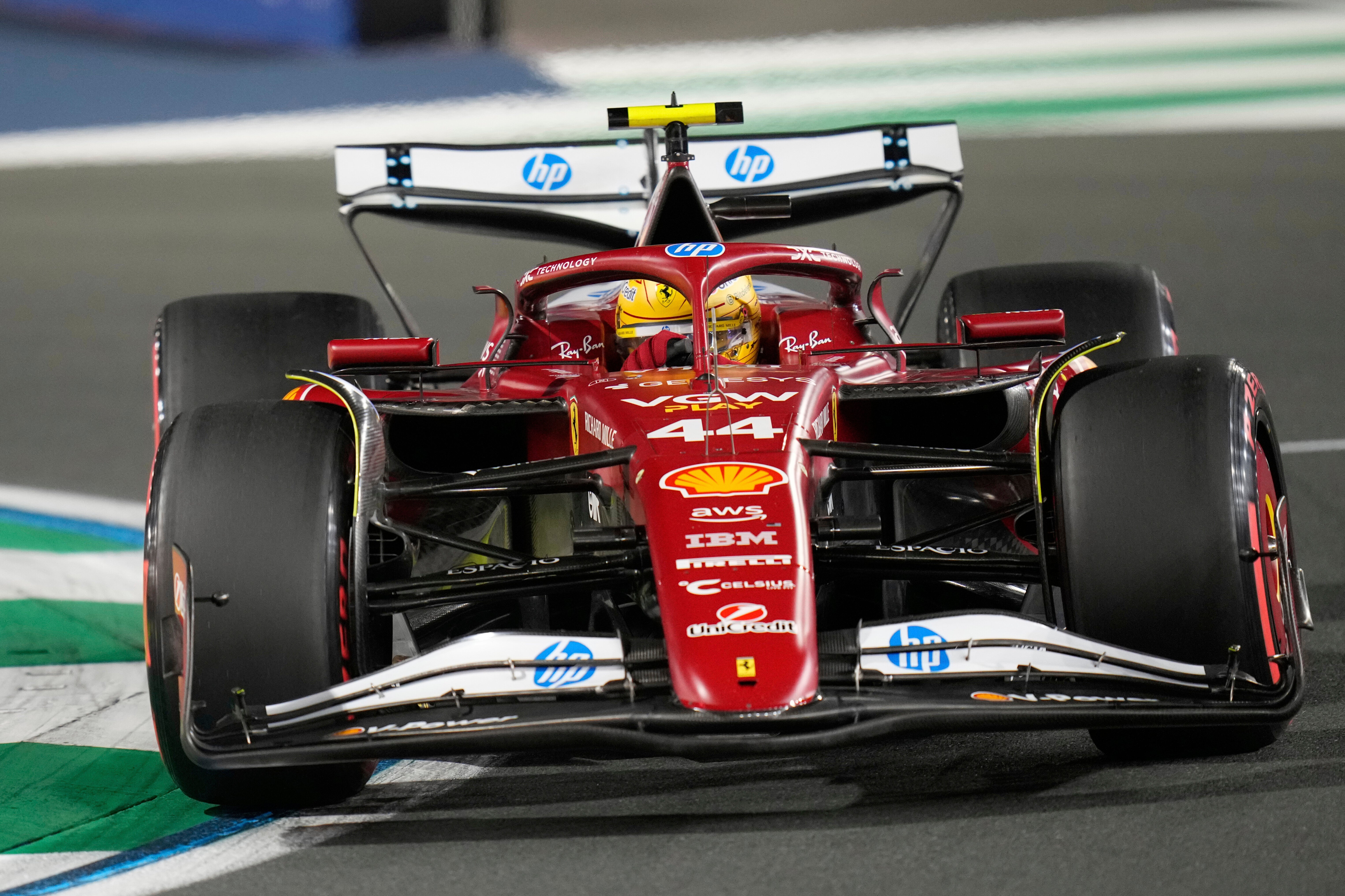 Hamilton could manage only seventh for Ferrari in Saudi Arabia