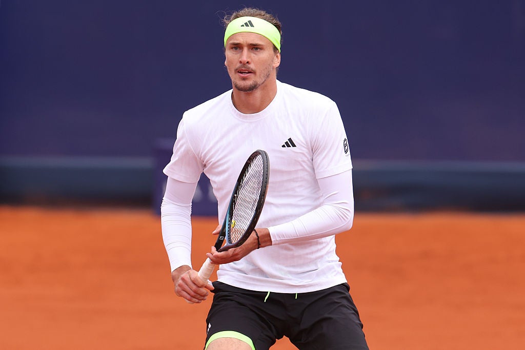 Alexander Zverev was playing in the quarter-finals of the Munich Open