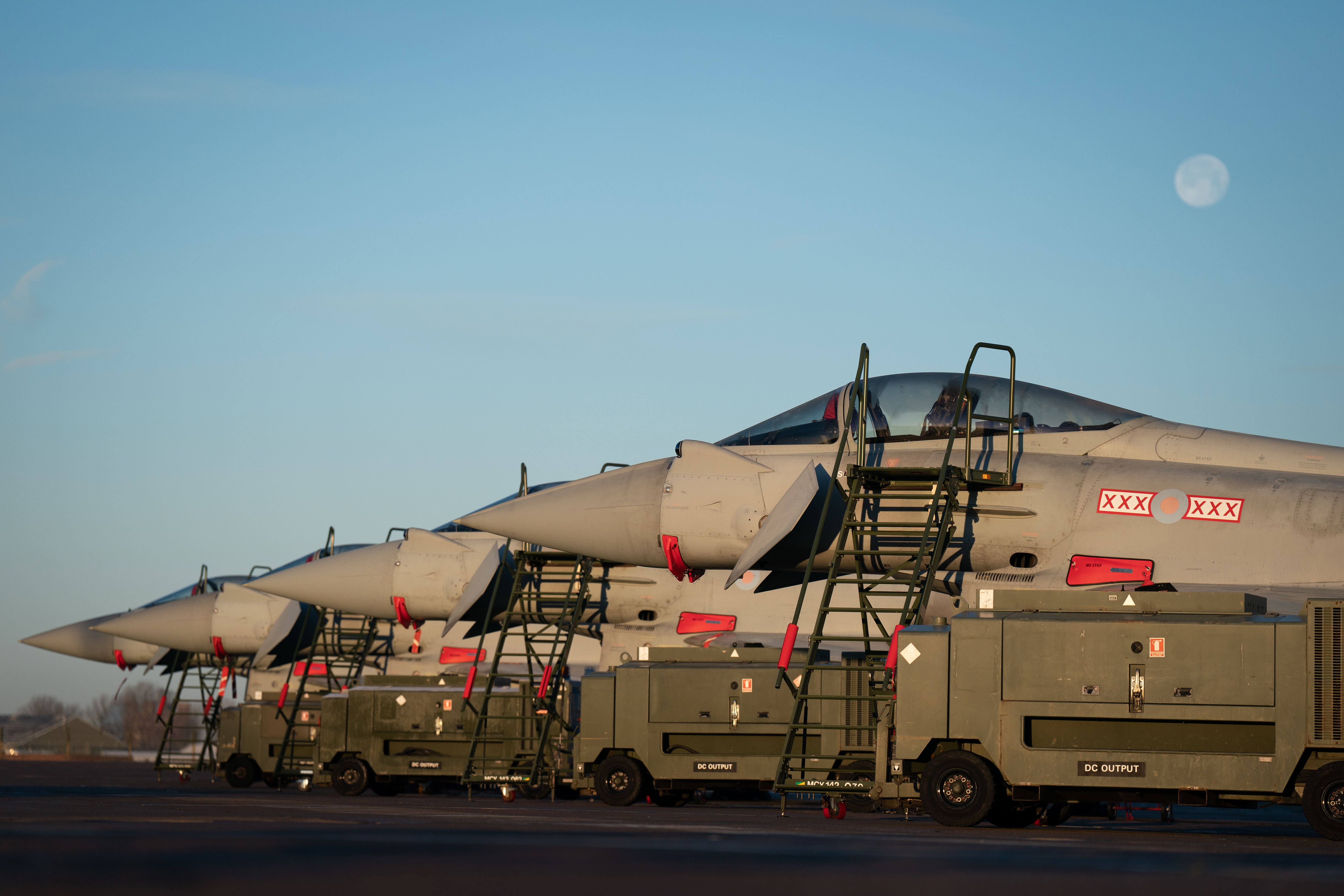 Typhoons at RAF Coningsby in Lincolnshire