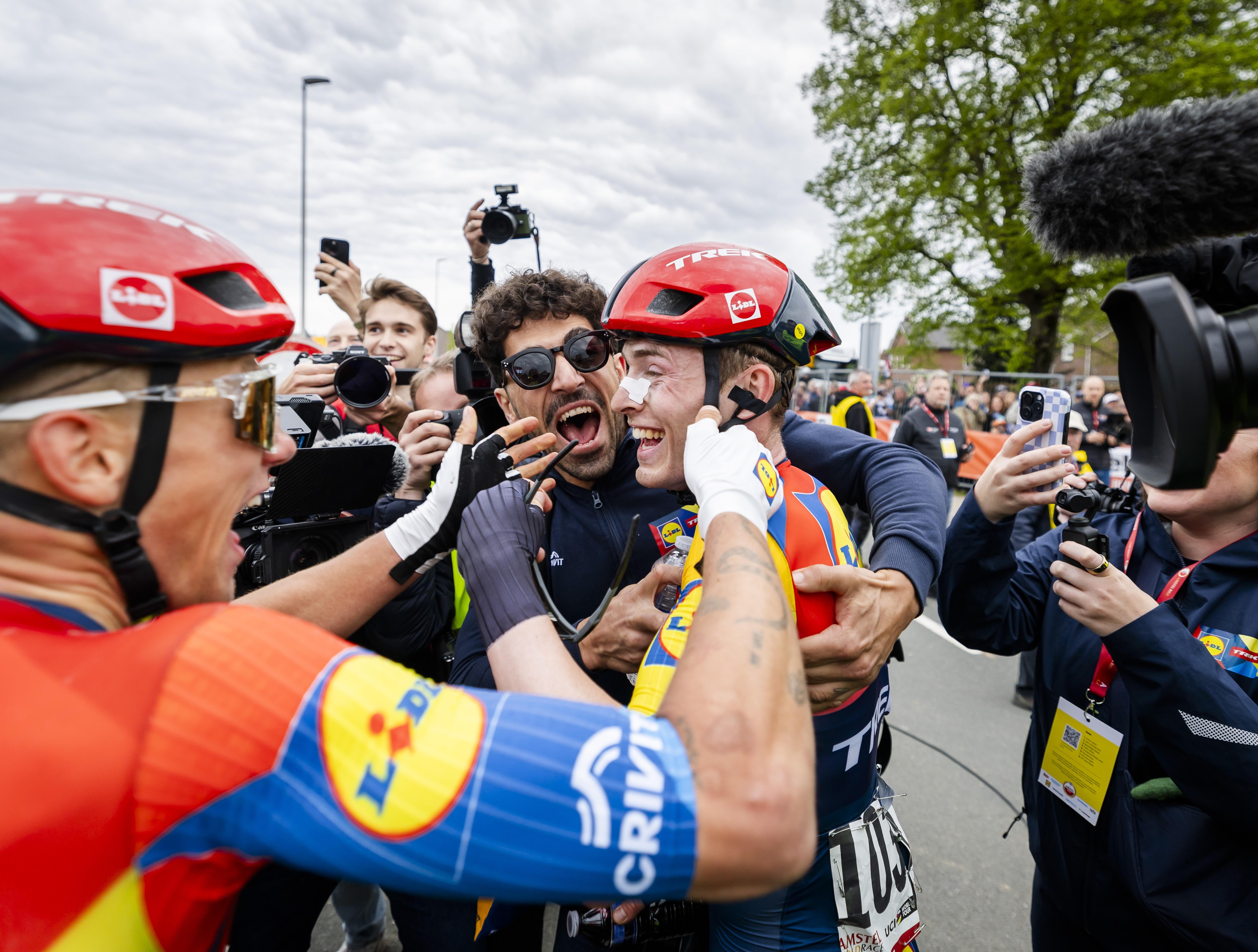 Tadej Pogacar pipped to victory by Mattias Skjelmose in thrilling Amstel Gold Race