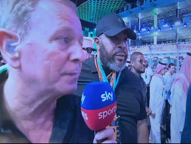 <p>Martin Brundle was ignored by Usher on the F1 grid in Saudi Arabia</p>