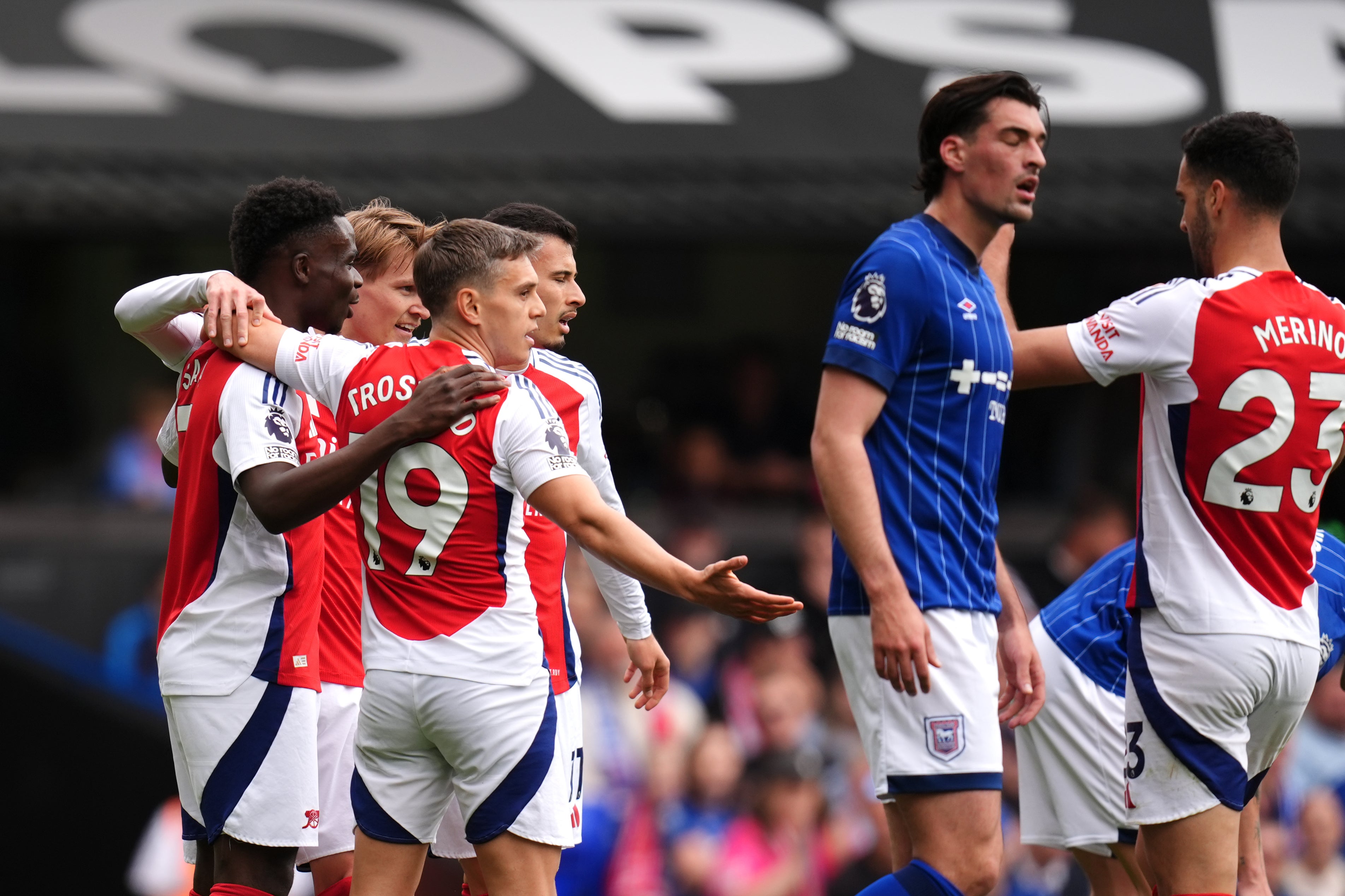 Arsenal were rarely threatened by Ipswich