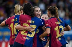 Barcelona put four past stunned Chelsea in Women’s Champions League semi-final opening leg