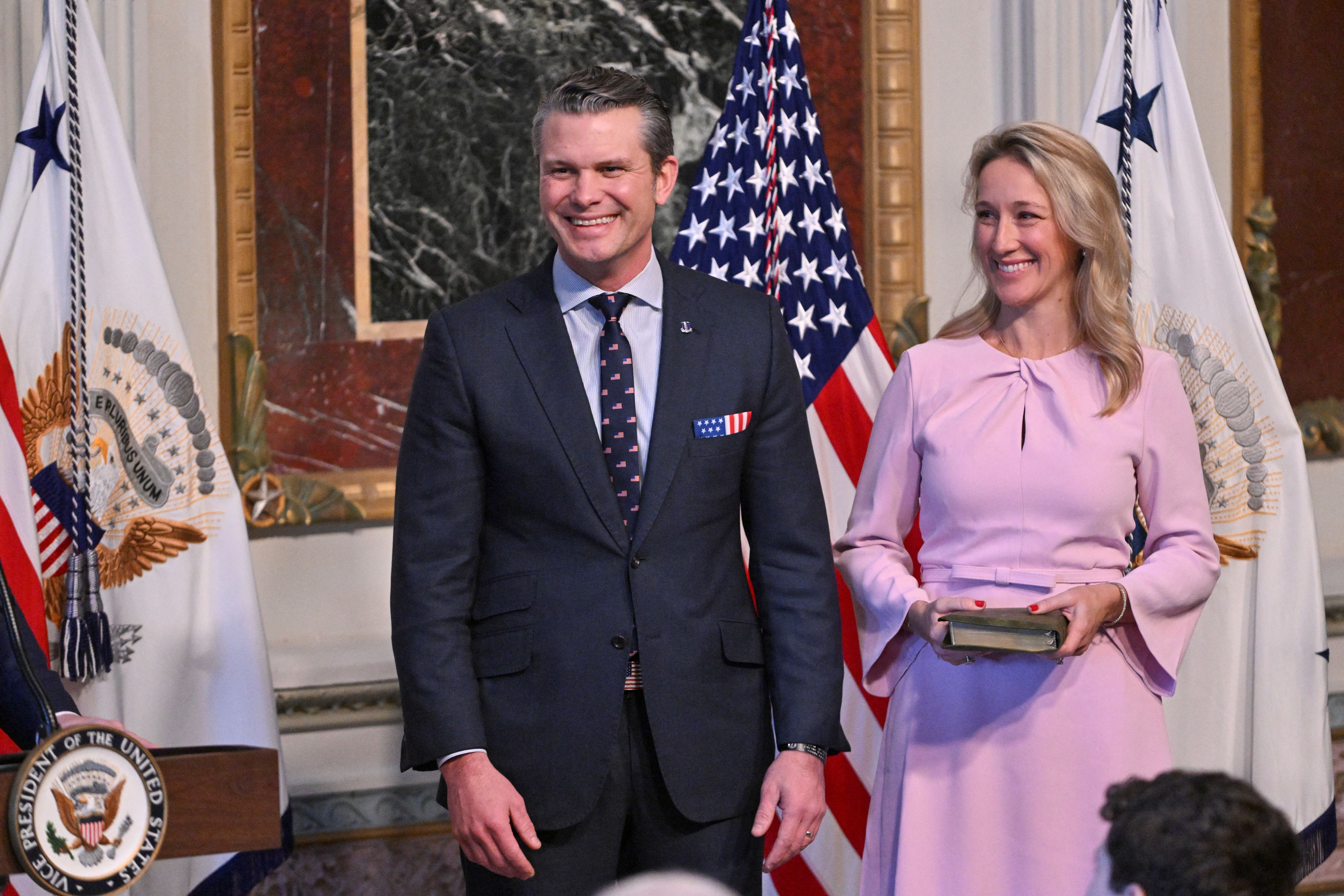 Pete Hegseth reportedly added his wife, Jennifer Rauchet, into the Signal chat titled ‘Defense | Team Huddle.’