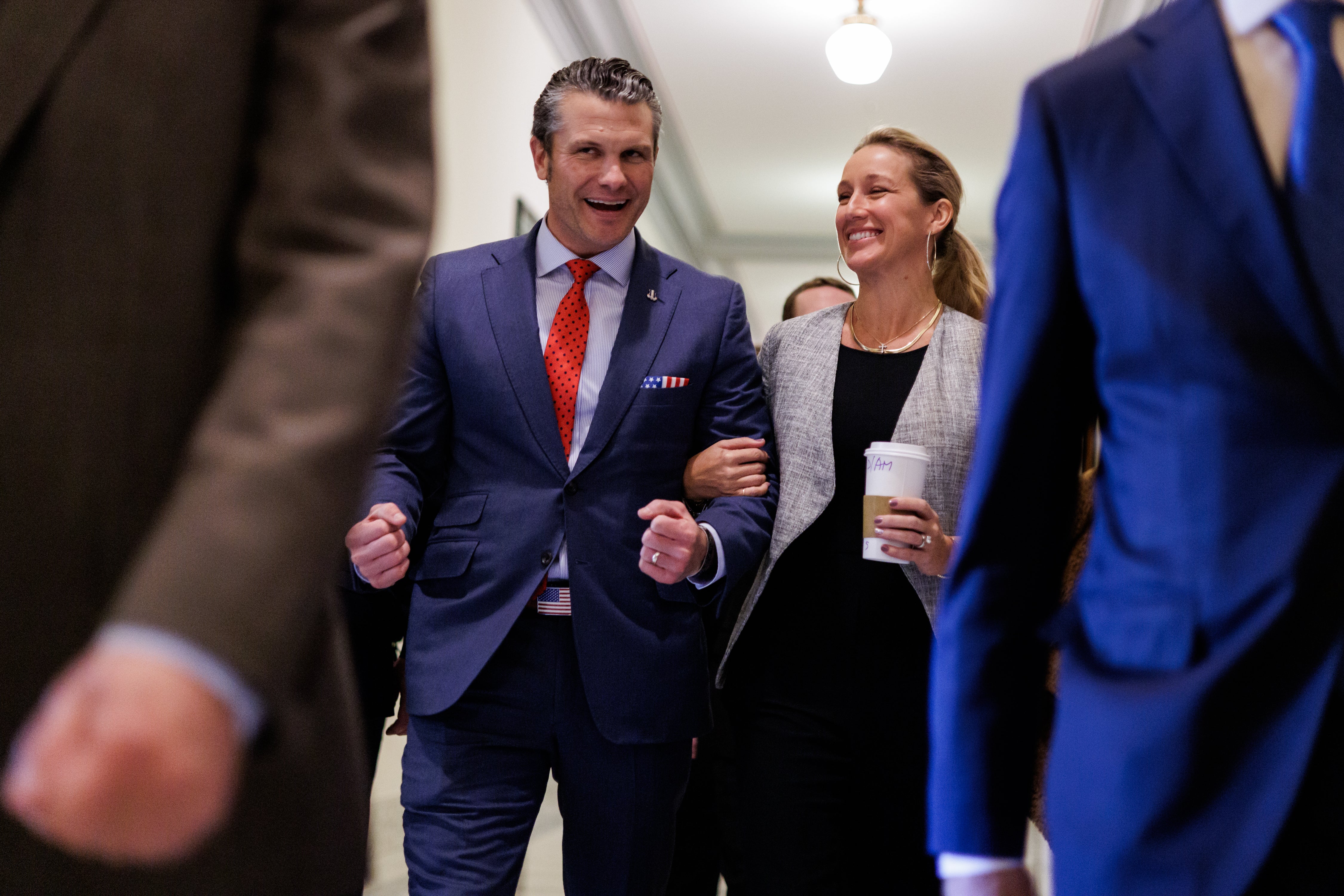 Hegseth reportedly gave sensitive information about military strikes to a group chat that included his wife, Jennifer Rauchet – who is not a Pentagon official