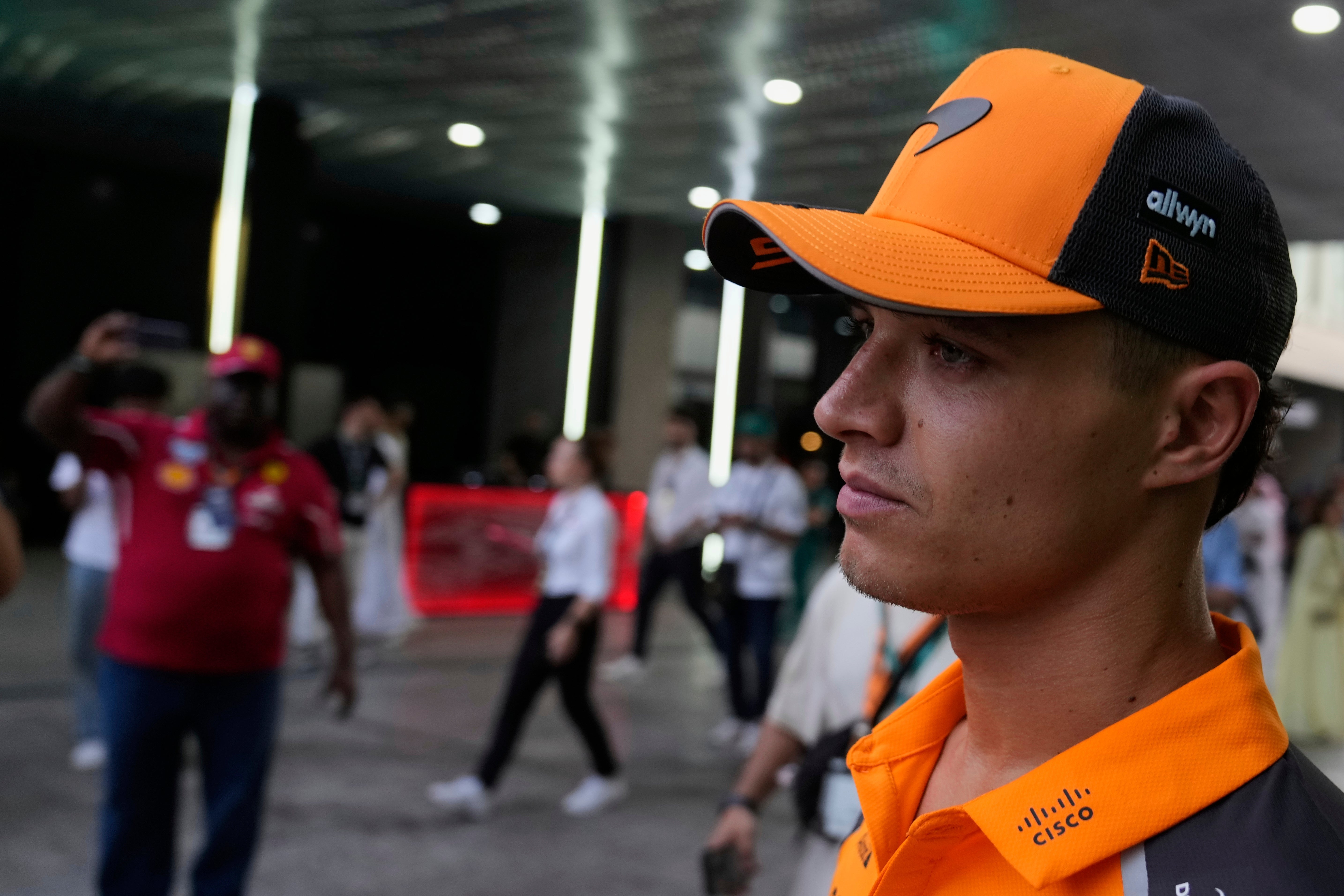 Lando Norris lost his championship lead (AP Photo/Darko Bandic)