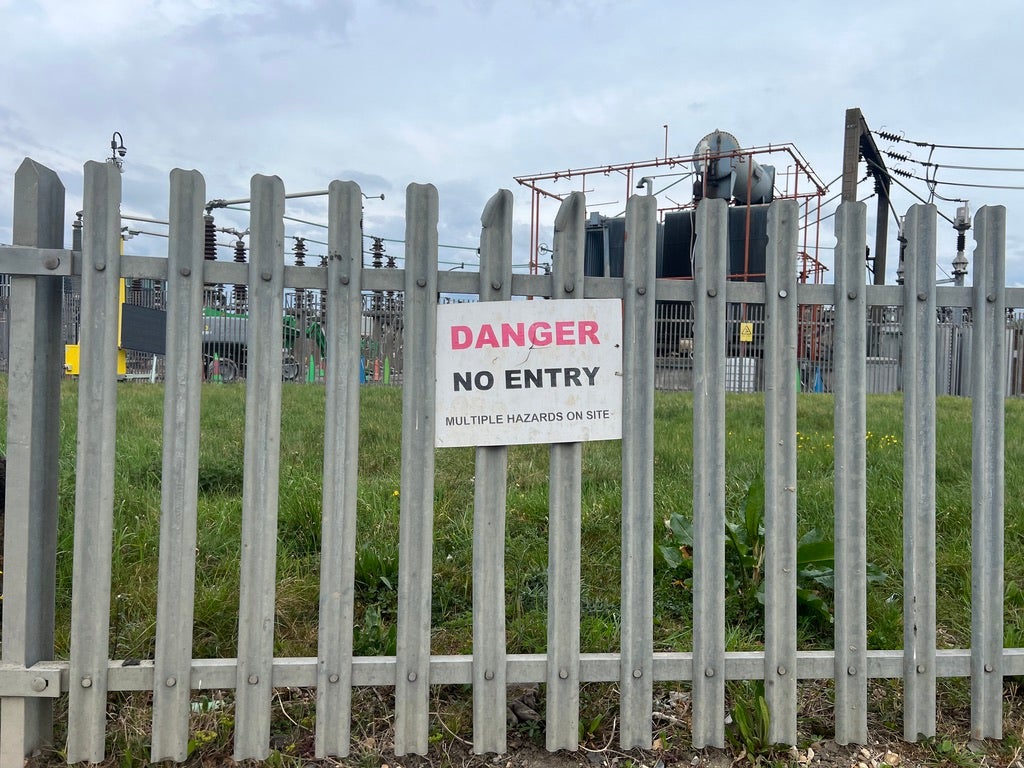 Danger zone: North Hyde substation in Hayes today