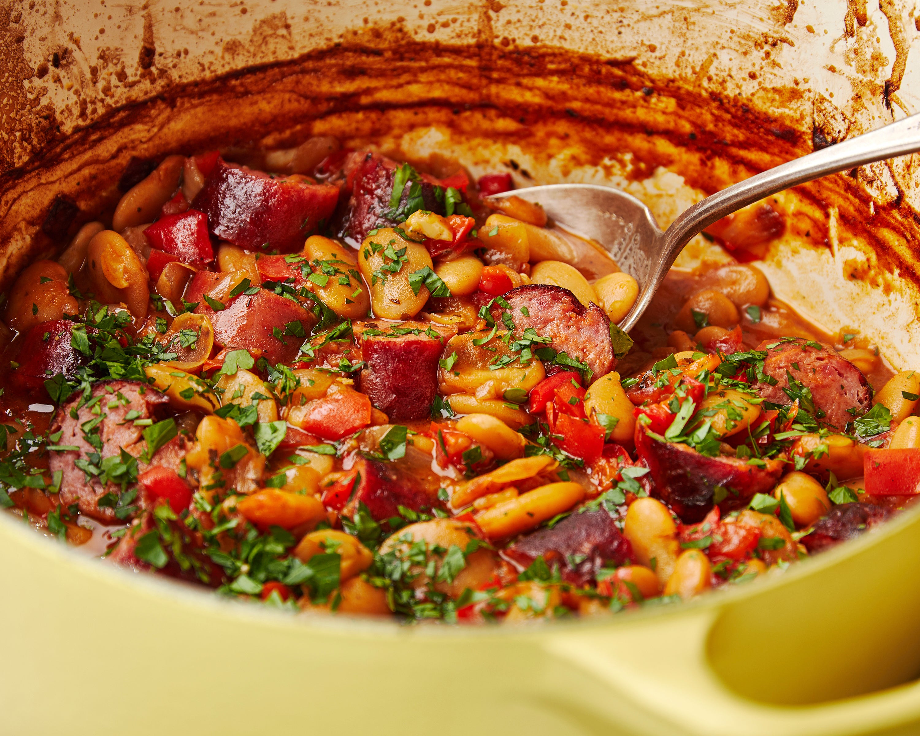 Food-MilkStreet-Baked White Beans Sausages