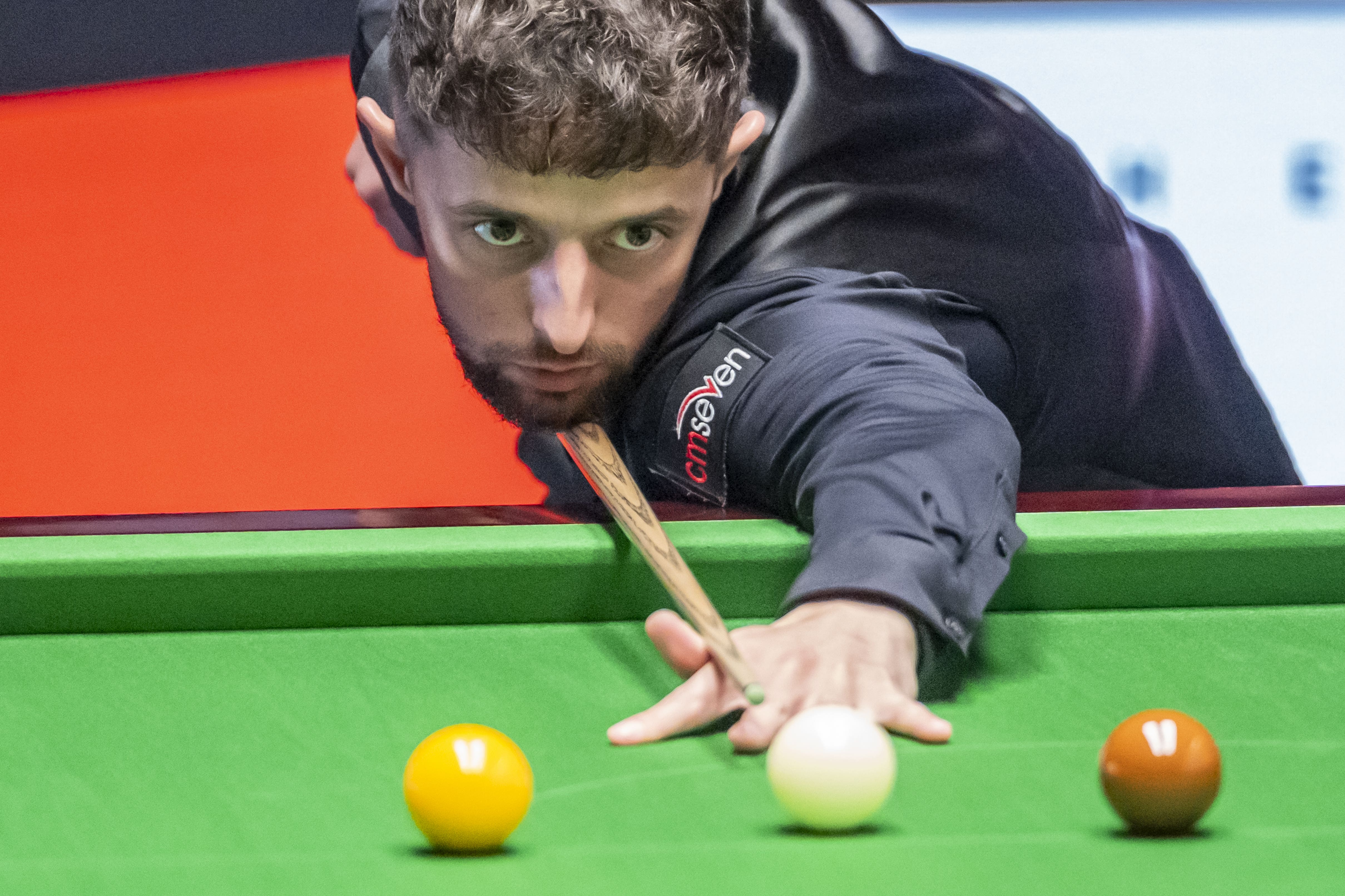 Joe O’Connor came close to a maximum break against John Higgins (Danny Lawson/PA)