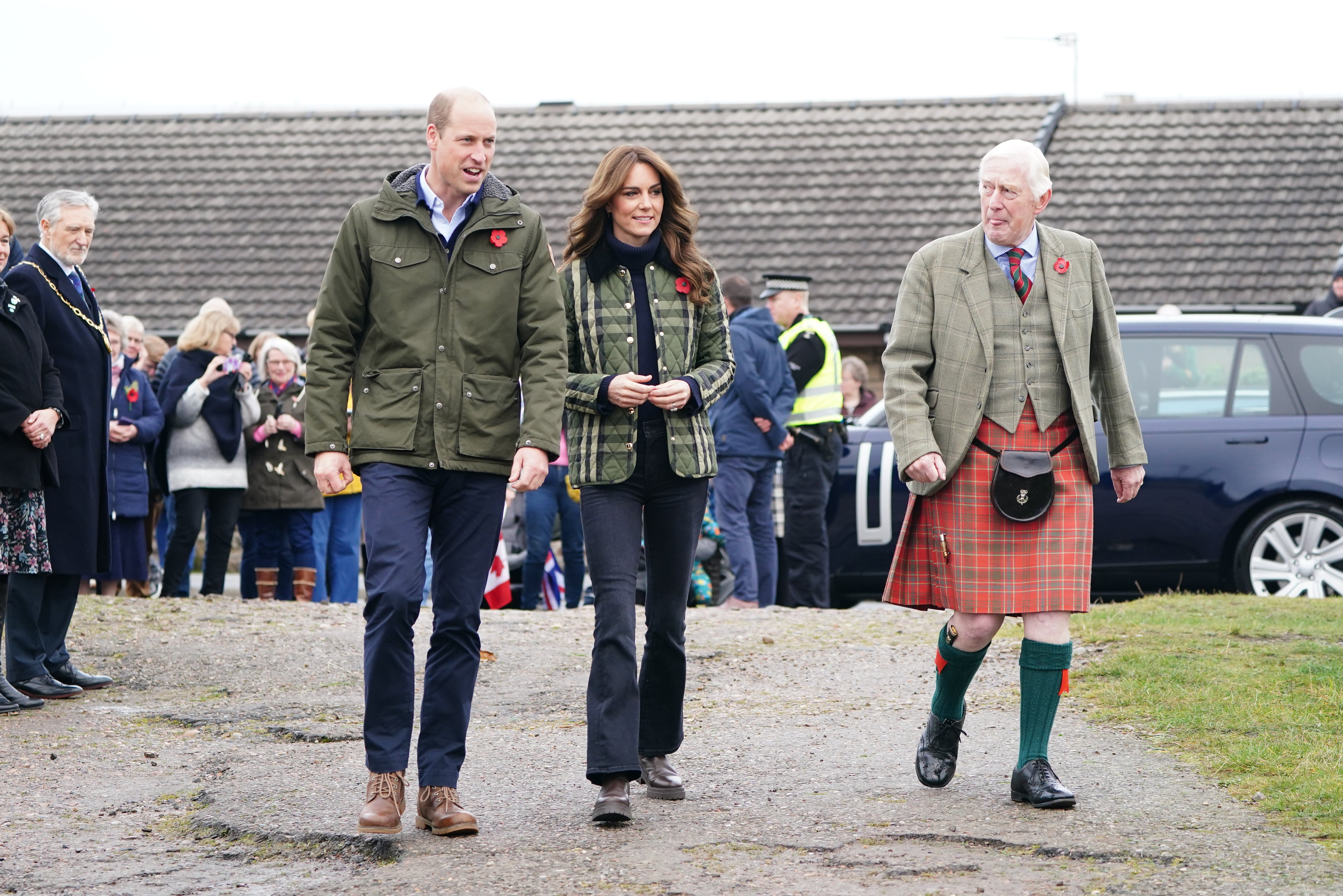 The Prince and Princess of Wales in Moray, Scotland