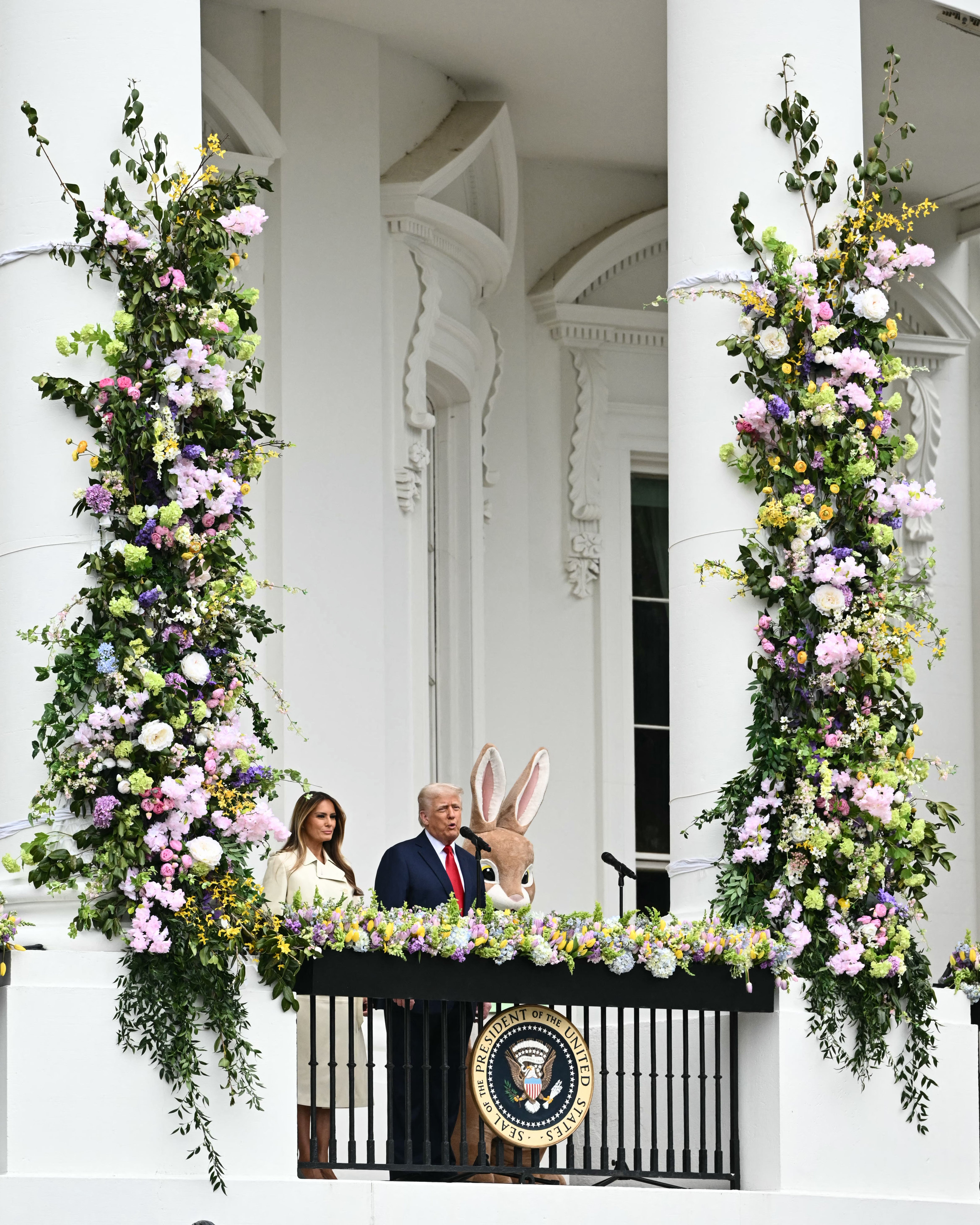 In a rare appearance, First Lady Melania Trump took part in the event, which included corporate sponsorships by YouTube, Amazon and Meta
