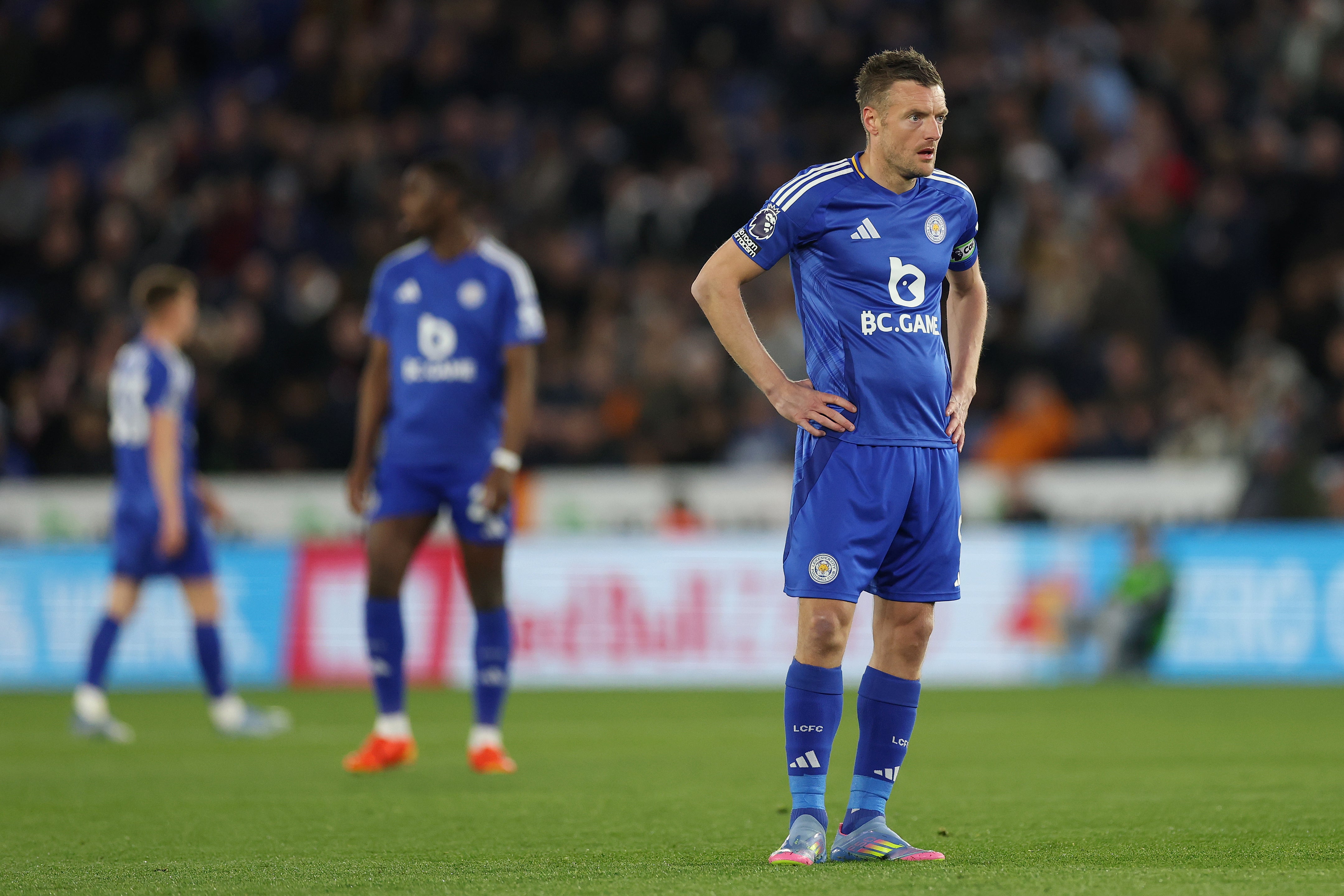 Jamie Vardy declares Leicester’s season a ‘total embarrassment’ after relegation