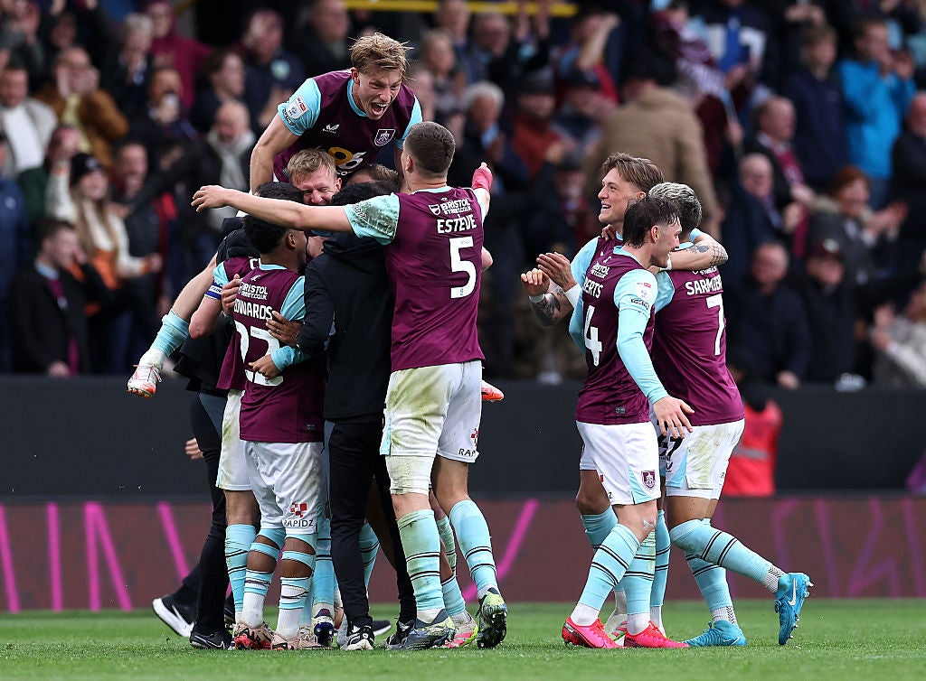 Burnley’s ‘boring’ label brings sweetest of rewards as Clarets secure promotion to Premier League