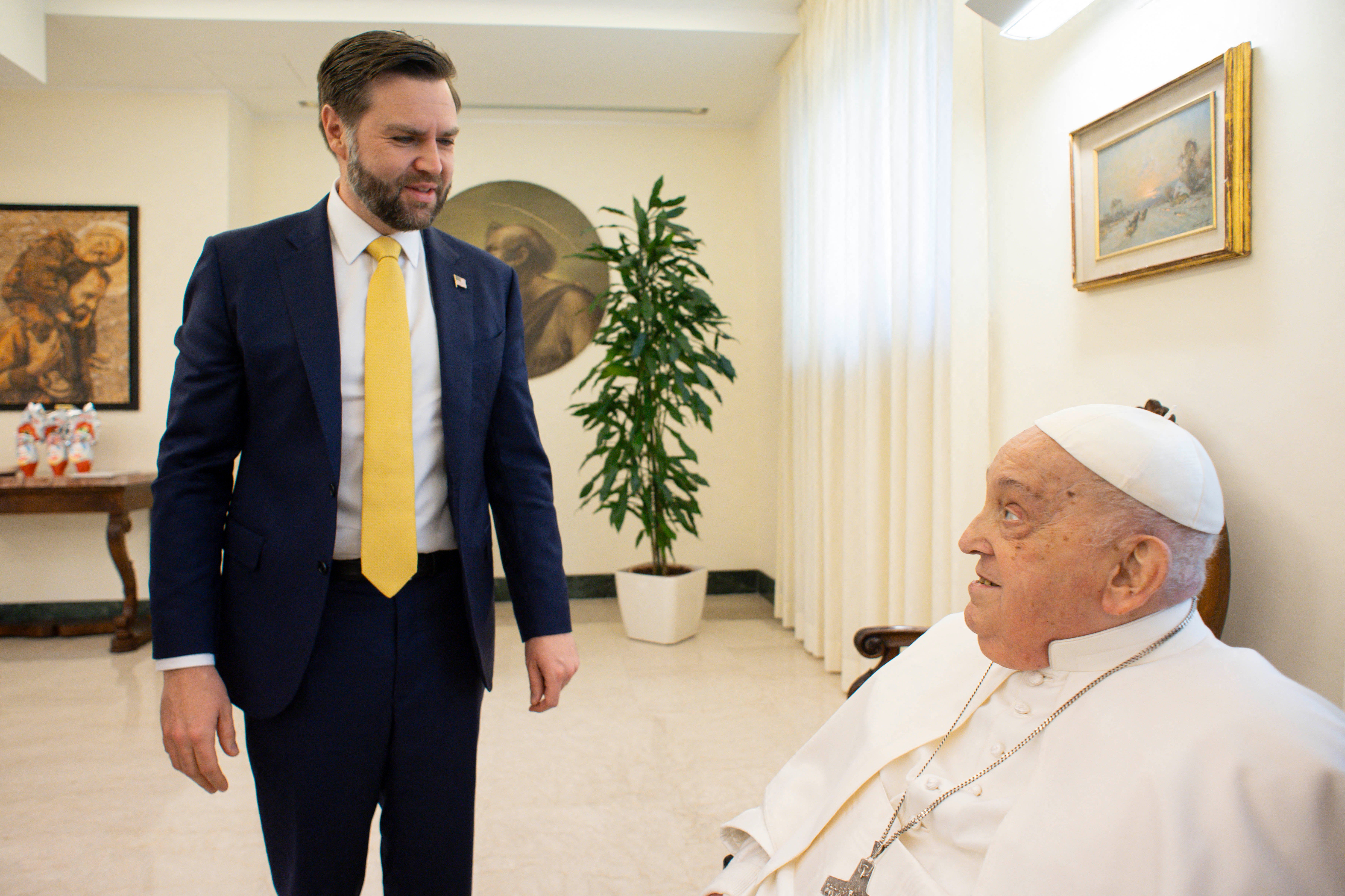 JD Vance met Pope Francis the day before his death