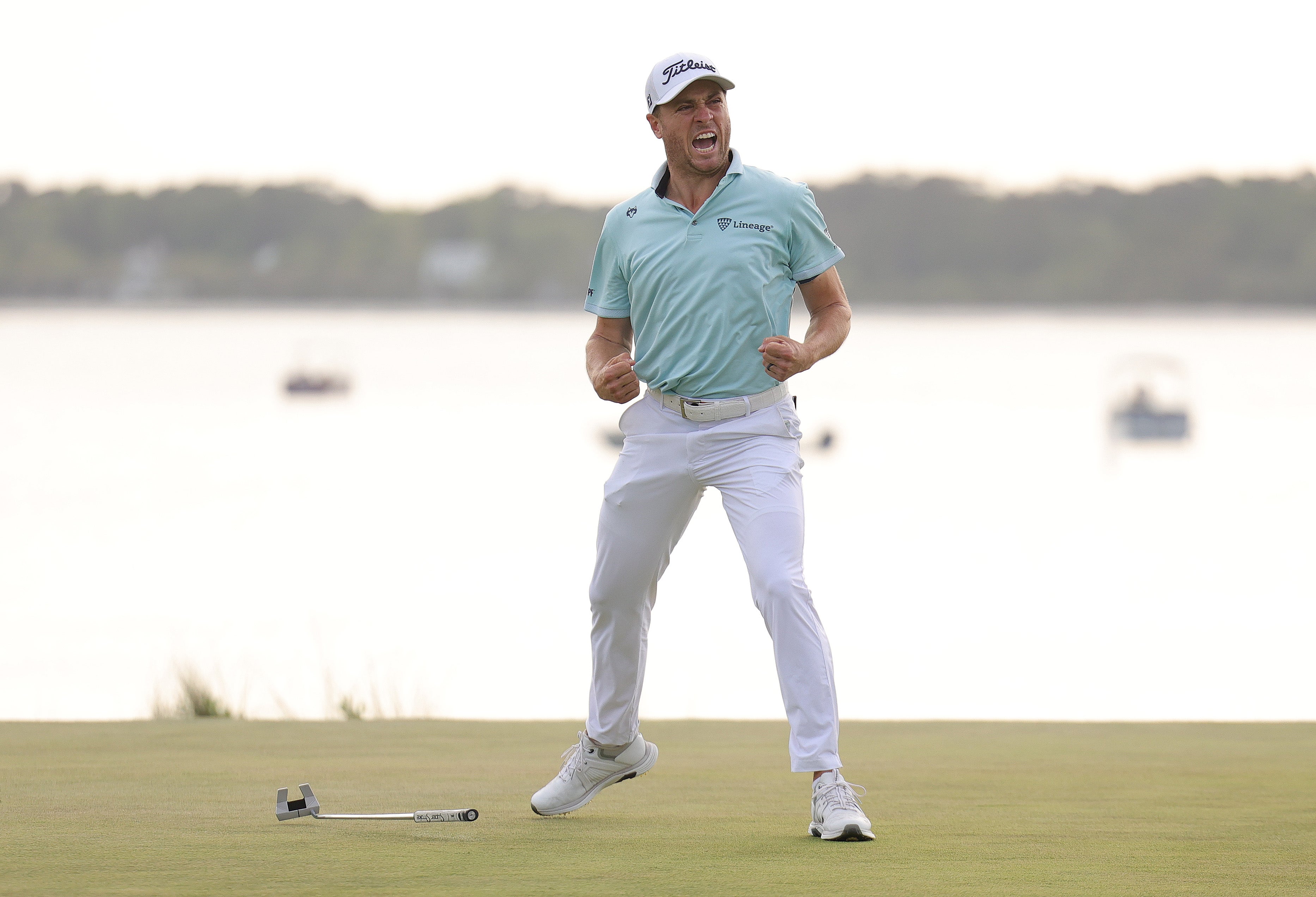 Justin Thomas claimed his first PGA Tour win for three years