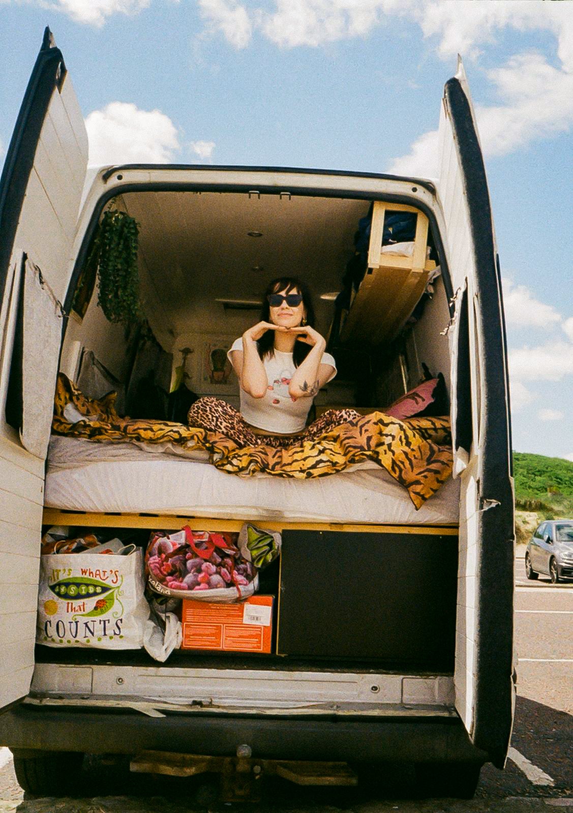 Keefe in her van