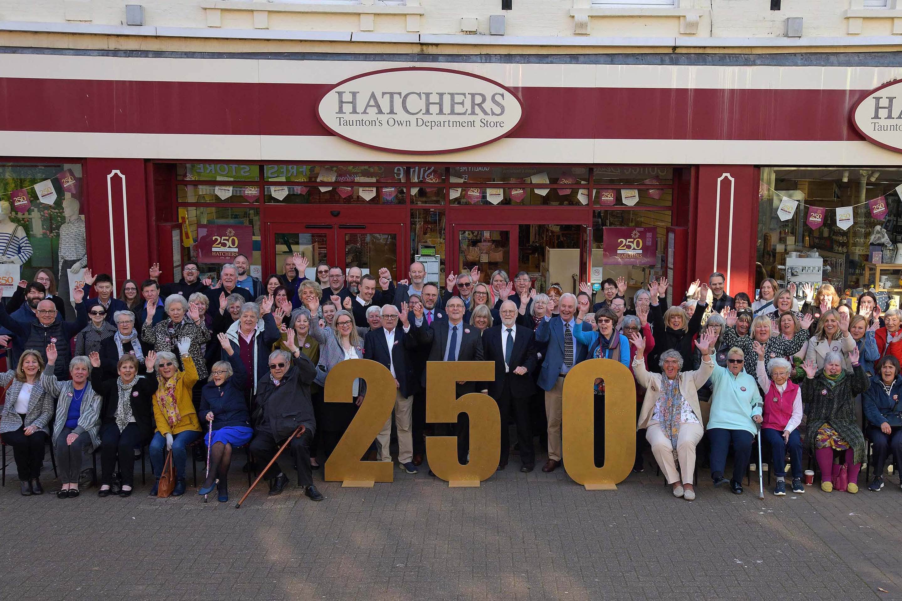 Staff past and present celebrate Hatchers’ 250th anniversary (Hatchers/PA)